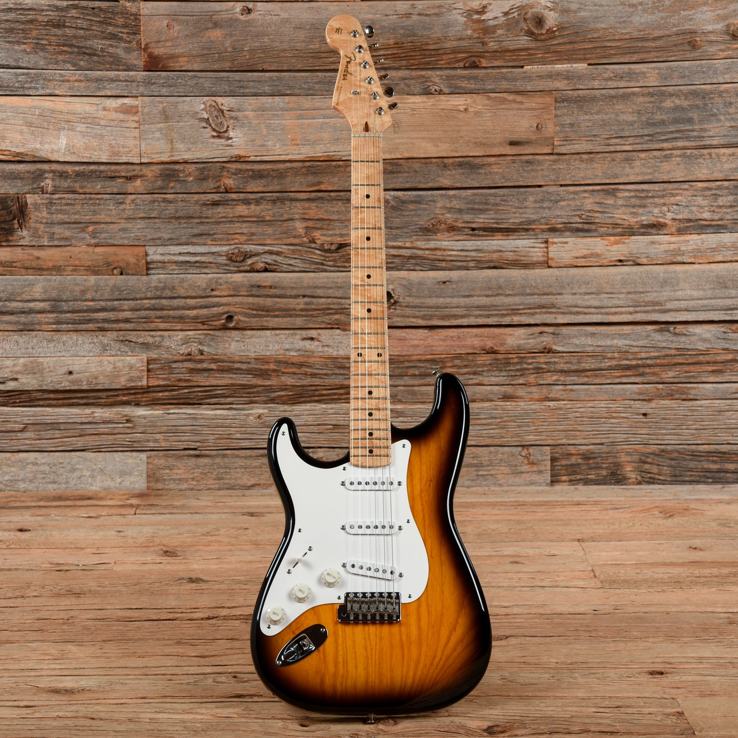 Fender Custom Classic 1957 Stratocaster Gene Baker 2-Tone Sunburst 1995 LEFTY Electric Guitars / Solid Body