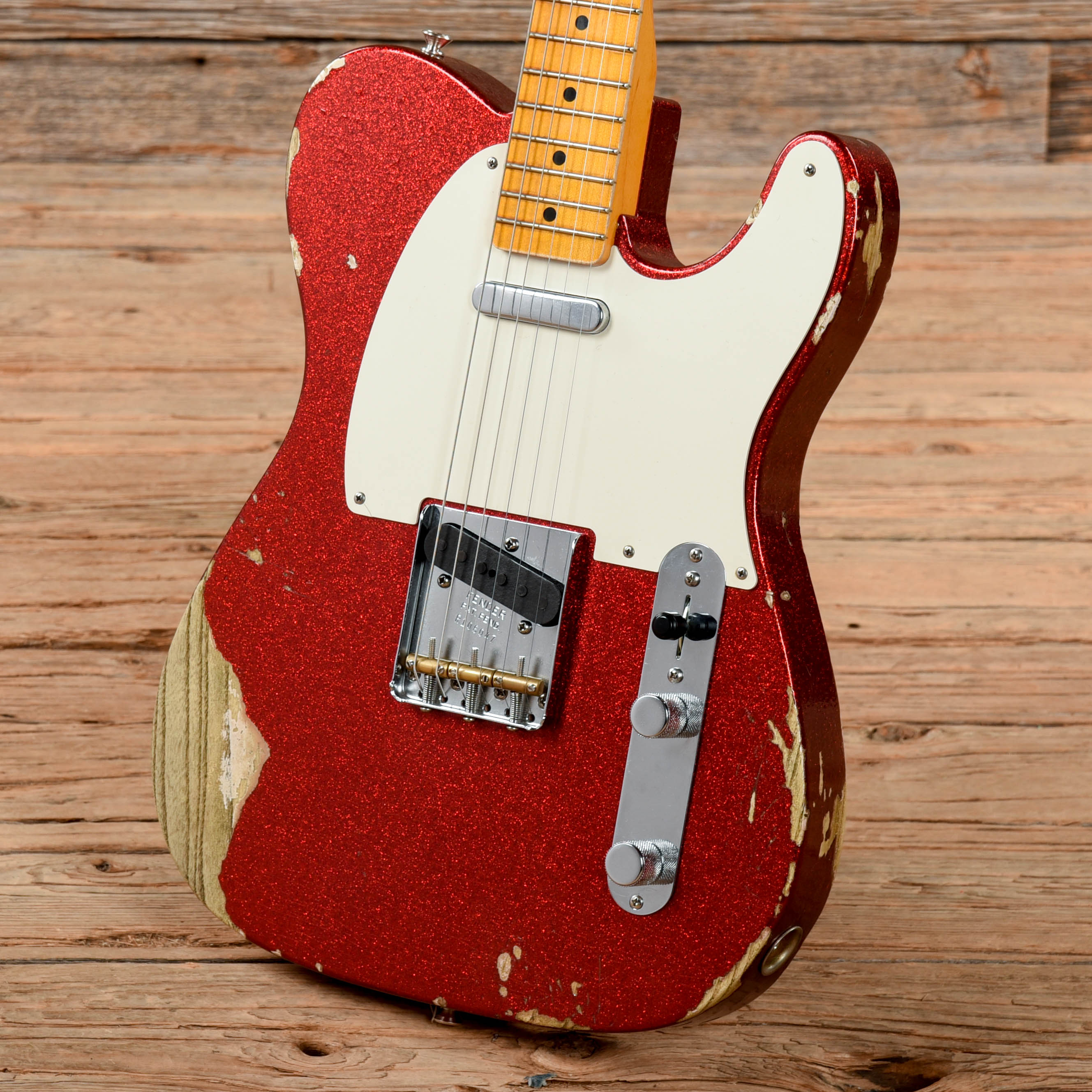 Fender Custom Limited Edition 1955 Telecaster Wildwood 10 Relic Fiesta Red 2020 Electric Guitars / Solid Body