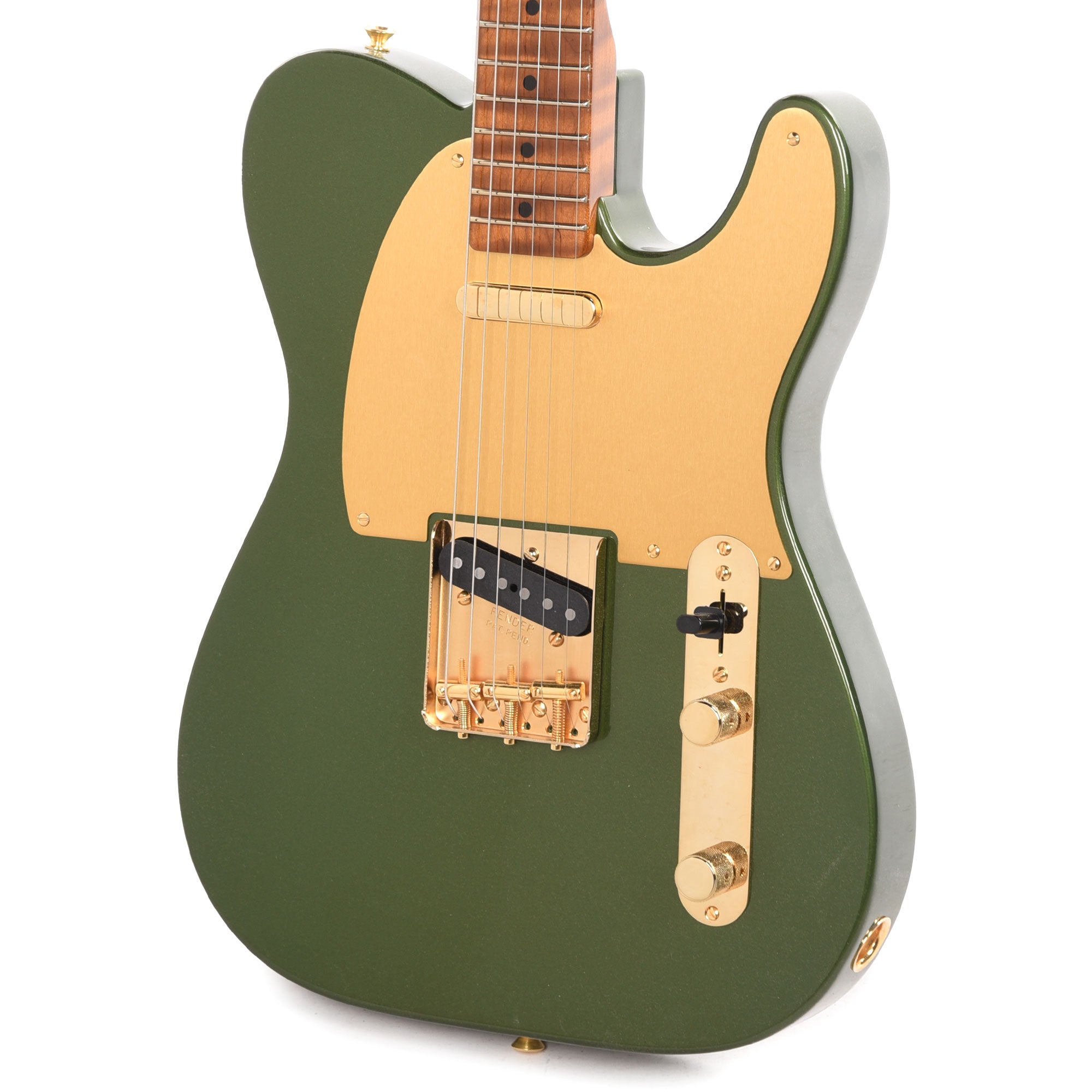 Fender Custom Shop 1950s Telecaster NOS Aged Cadillac Green w/Roasted 3A Flame Neck & Gold Hardware Electric Guitars / Solid Body