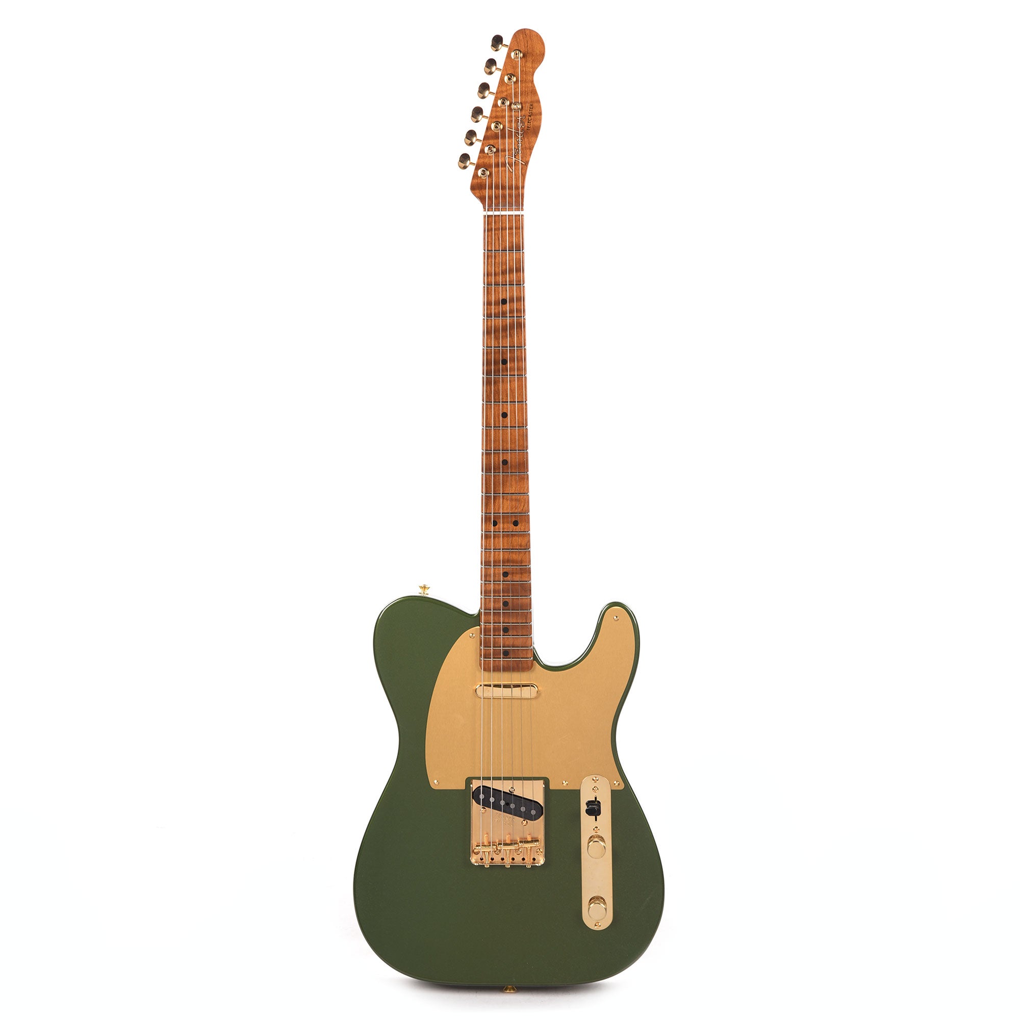 Fender Custom Shop 1950s Telecaster NOS Aged Cadillac Green w/Roasted 3A Flame Neck & Gold Hardware Electric Guitars / Solid Body