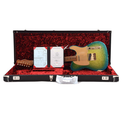 Fender Custom Shop 1950s Telecaster Relic Surf Burst Sparkle Apprentice Built by Nick Saccone Electric Guitars / Solid Body