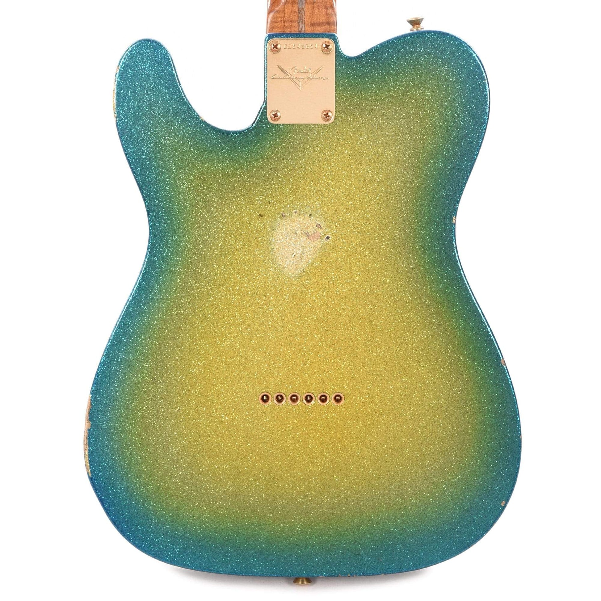 Fender Custom Shop 1950s Telecaster Relic Surf Burst Sparkle Apprentice Built by Nick Saccone Electric Guitars / Solid Body