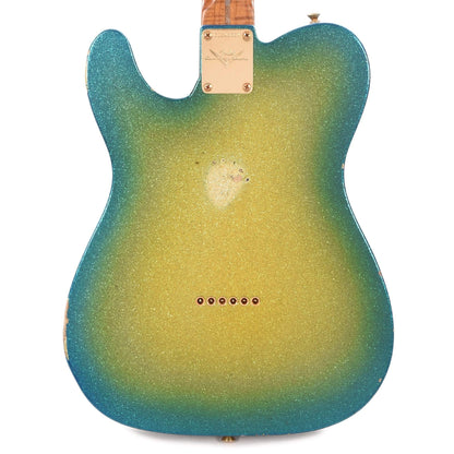 Fender Custom Shop 1950s Telecaster Relic Surf Burst Sparkle Apprentice Built by Nick Saccone Electric Guitars / Solid Body