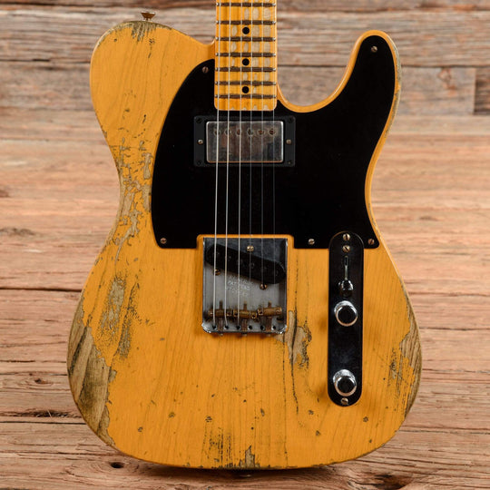 Fender Custom Shop 1951 Telecaster HS Heavy Relic Aged Butterscotch Blonde 2021 Electric Guitars / Solid Body