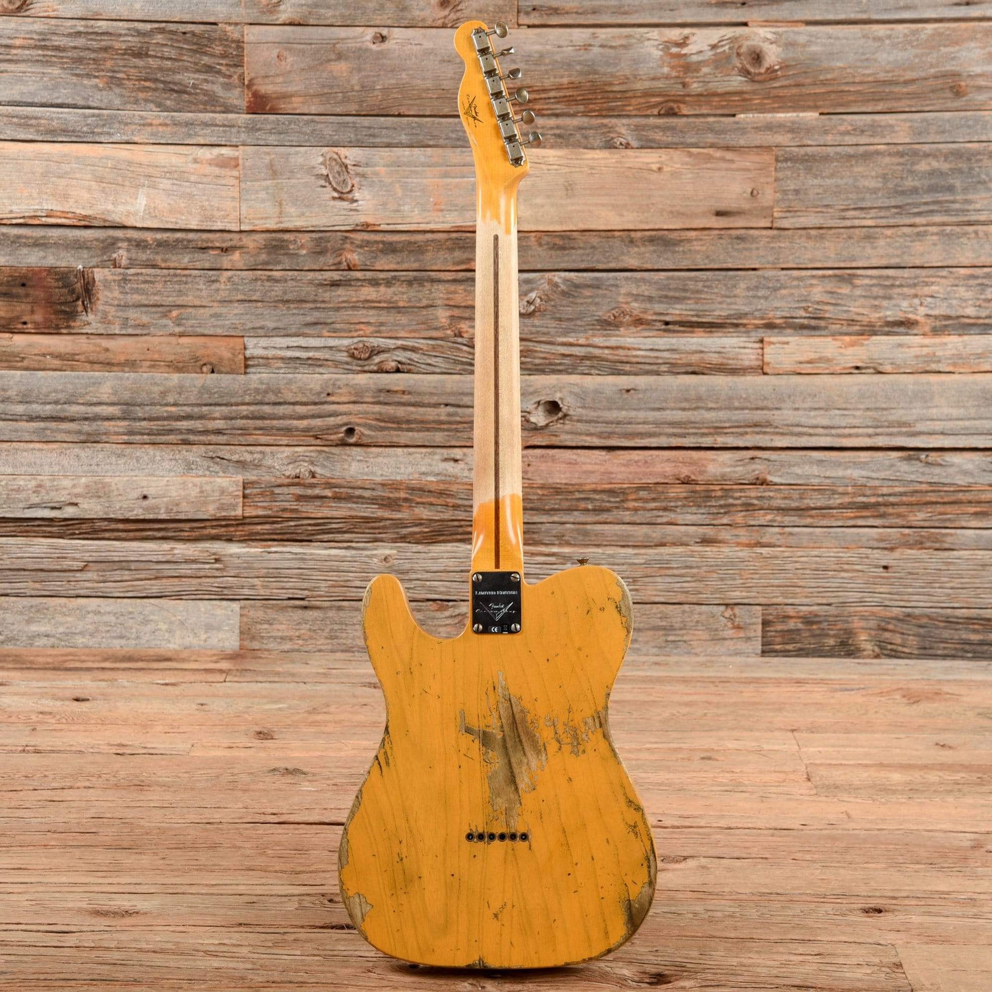 Fender Custom Shop 1951 Telecaster HS Heavy Relic Aged Butterscotch Blonde 2021 Electric Guitars / Solid Body
