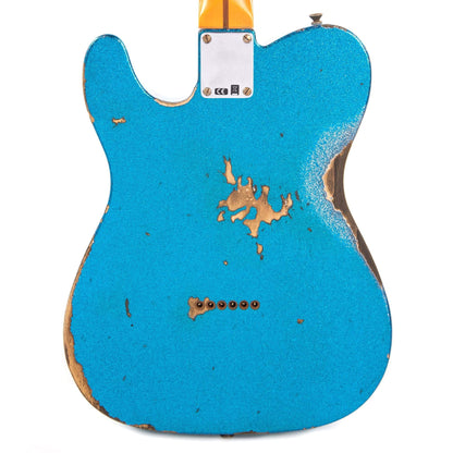 Fender Custom Shop 1952 Telecaster "Chicago Special" Heavy Relic Aged Blue Sparkle Electric Guitars / Solid Body