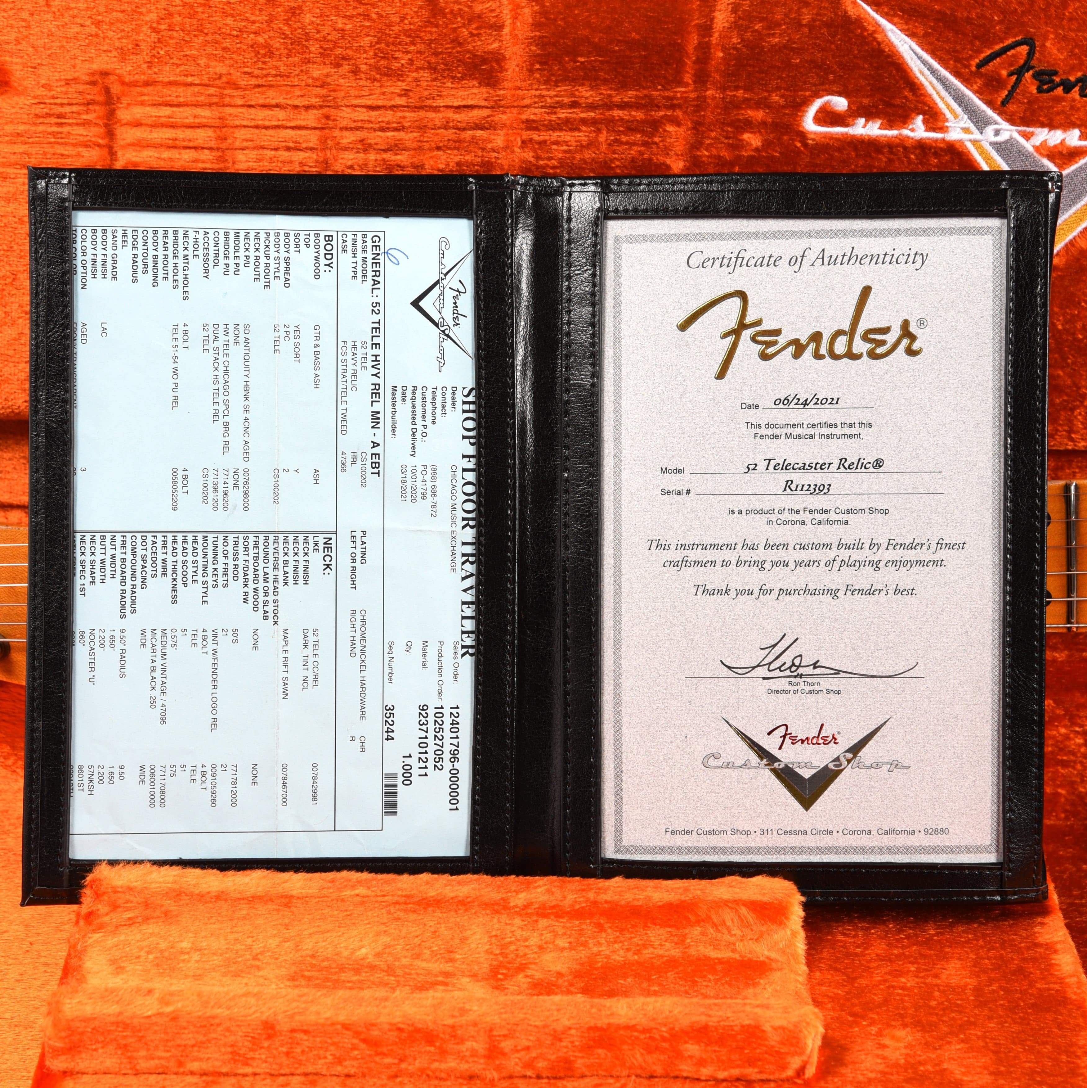 Fender Custom Shop 1952 Telecaster 