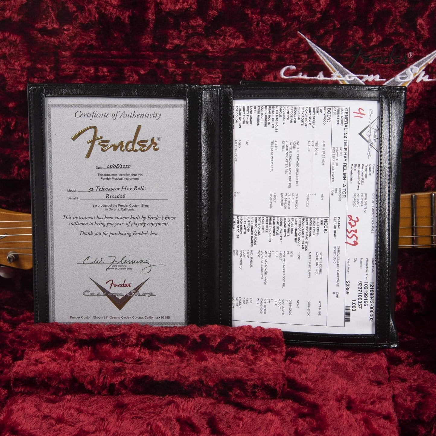 Fender Custom Shop 1952 Telecaster "Chicago Special" Heavy Relic Aged Tahitian Coral Electric Guitars / Solid Body
