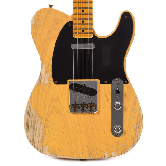 Fender Custom Shop 1952 Telecaster "Chicago Special" Heavy Relic Faded Butterscotch Blonde Electric Guitars / Solid Body