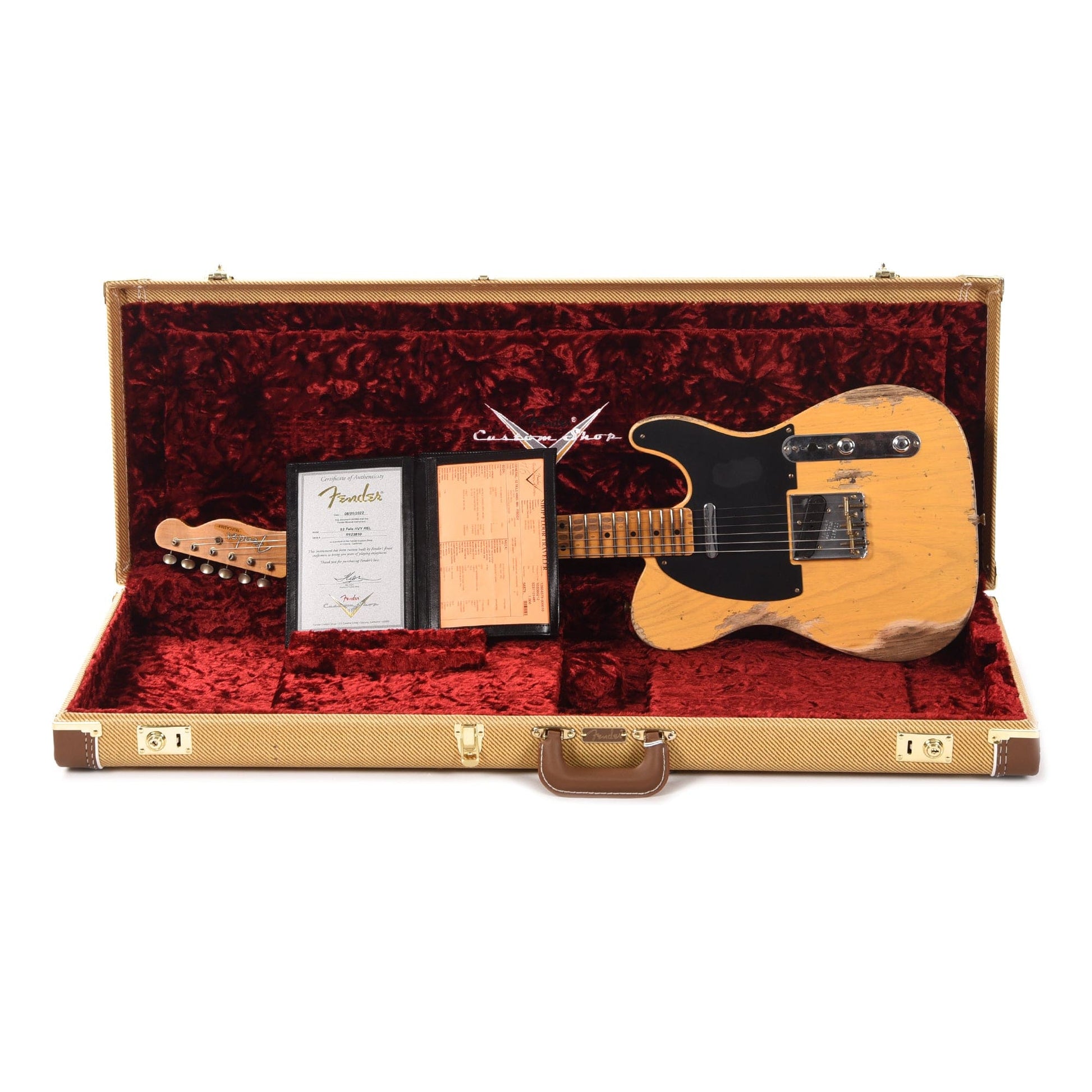 Fender Custom Shop 1952 Telecaster "Chicago Special" Heavy Relic Faded Butterscotch Blonde Electric Guitars / Solid Body
