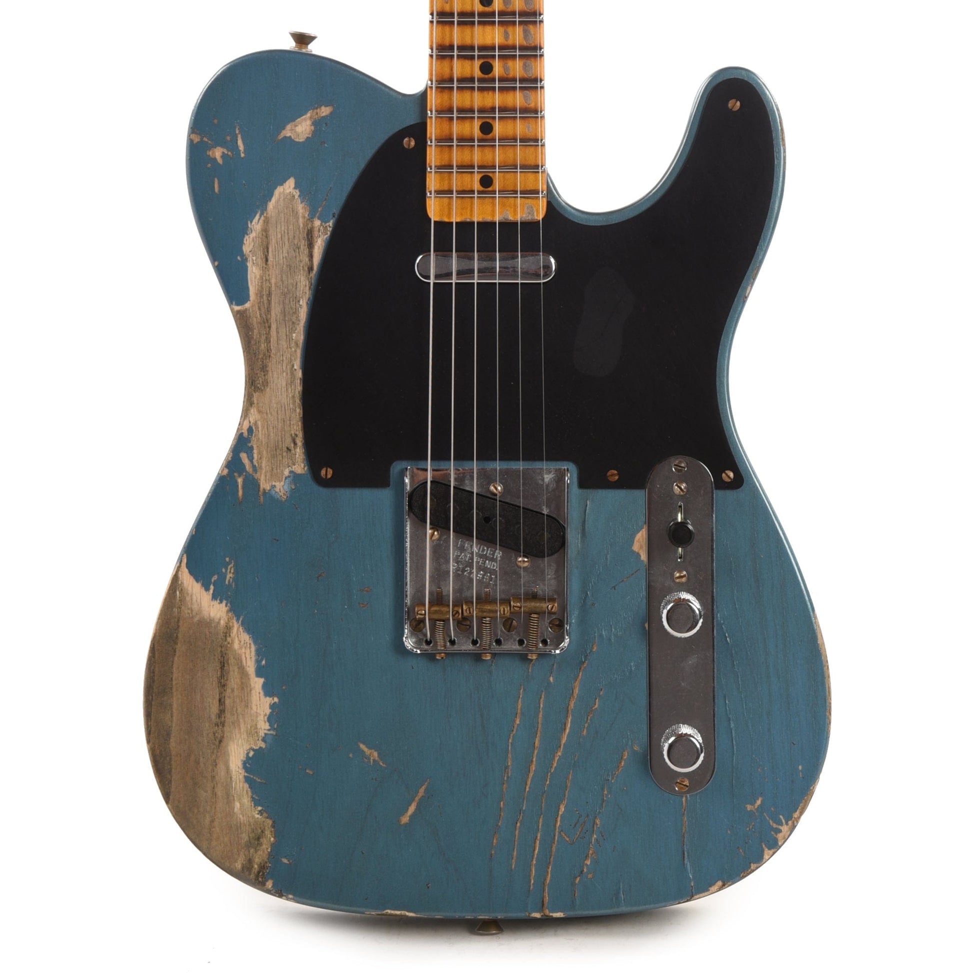 Fender Custom Shop 1952 Telecaster "Chicago Special" Heavy Relic Super Aged Trans Lake Placid Blue Electric Guitars / Solid Body