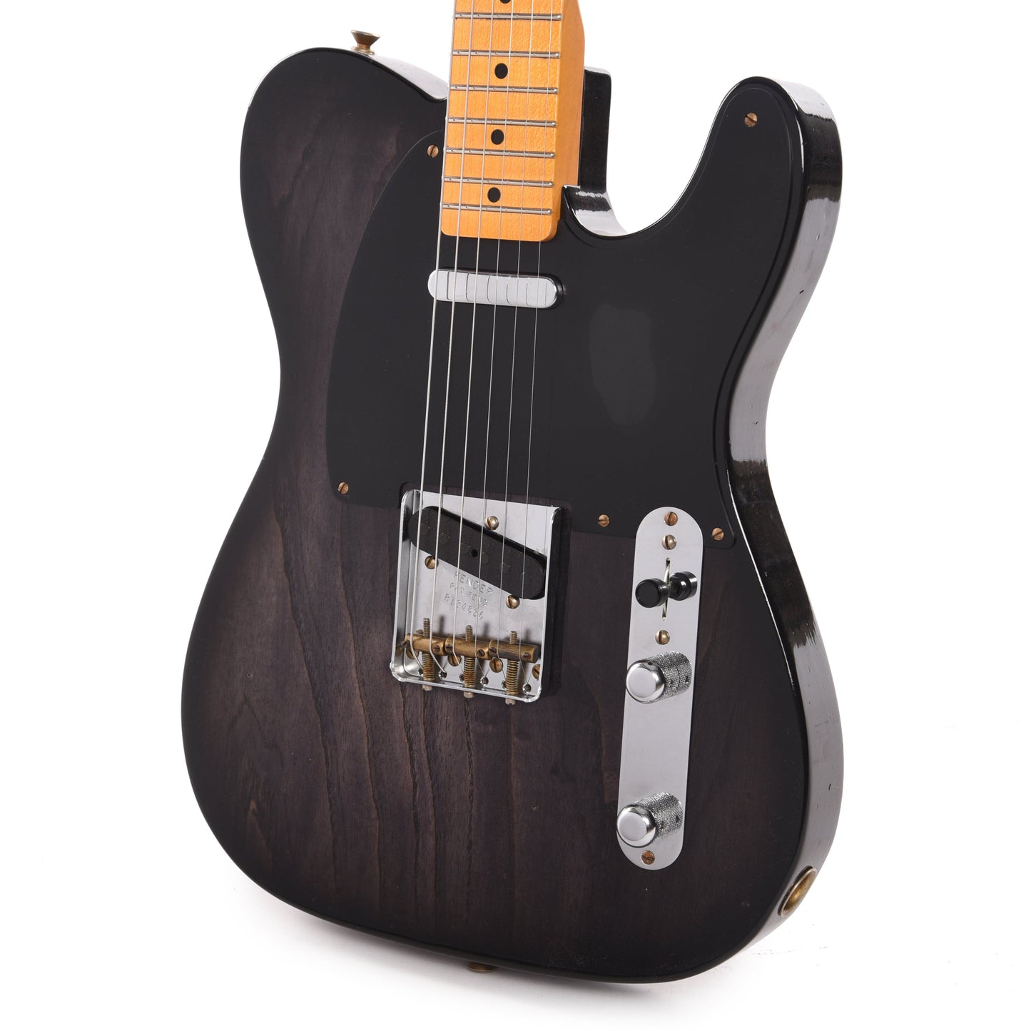 Fender Custom Shop 1952 Telecaster "Chicago Special" Journeyman Aged Ebony Transparent Electric Guitars / Solid Body
