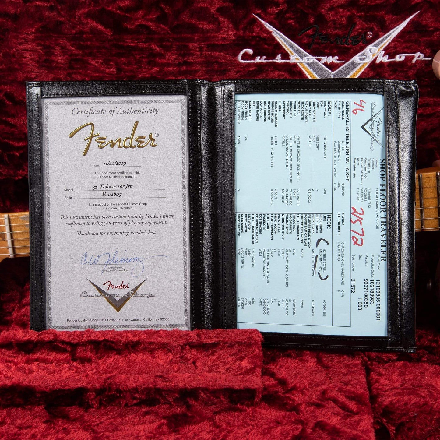 Fender Custom Shop 1952 Telecaster "Chicago Special" Journeyman Relic Aged Shell Pink Electric Guitars / Solid Body