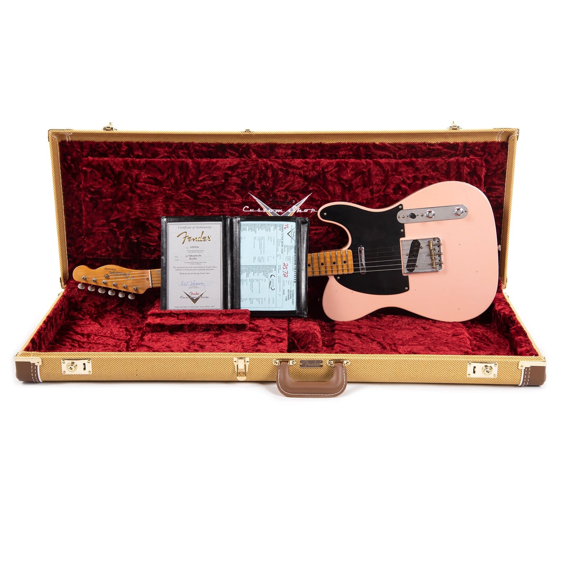 Fender Custom Shop 1952 Telecaster "Chicago Special" Journeyman Relic Aged Shell Pink Electric Guitars / Solid Body