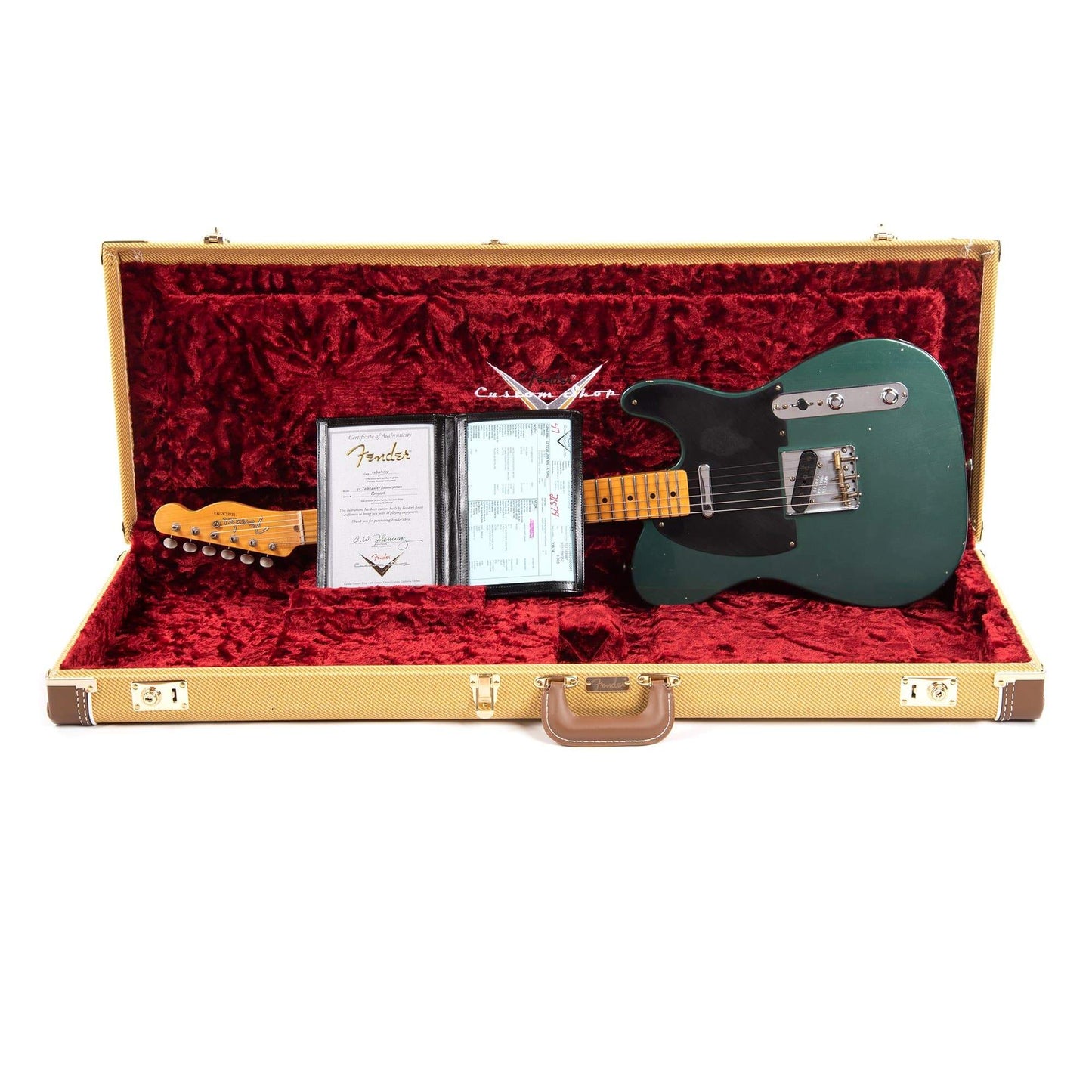 Fender Custom Shop 1952 Telecaster "Chicago Special" Journeyman Relic Aged Sherwood Green Metallic Electric Guitars / Solid Body
