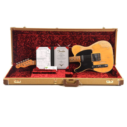 Fender Custom Shop 1952 Telecaster "Chicago Special" LEFTY Super Heavy Relic Faded/Aged Nocaster Blonde Electric Guitars / Solid Body