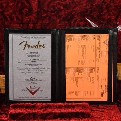 Fender Custom Shop 1952 Telecaster "Chicago Special" Relic Aged White Blonde w/3A Flame Maple Neck Electric Guitars / Solid Body