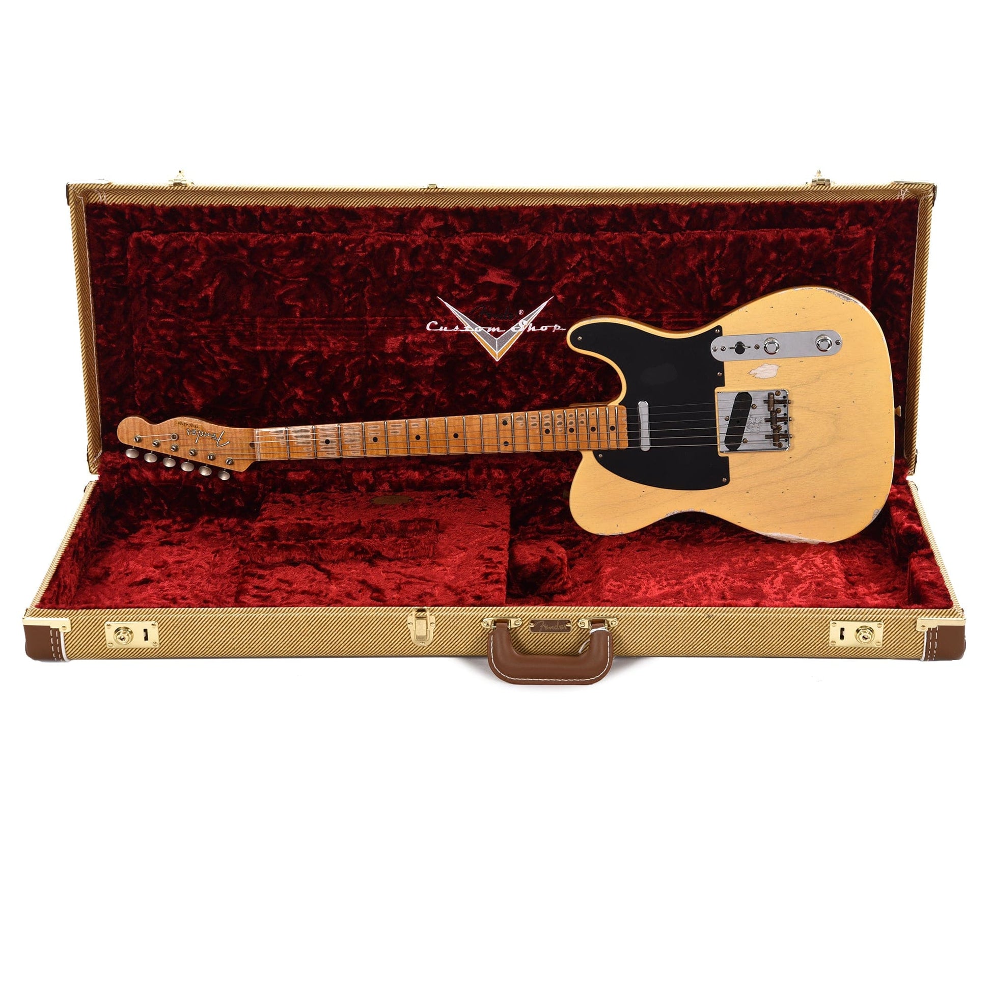 Fender Custom Shop 1952 Telecaster "Chicago Special" Relic Faded/Aged Nocaster Blonde w/AAA Flame Neck Electric Guitars / Solid Body