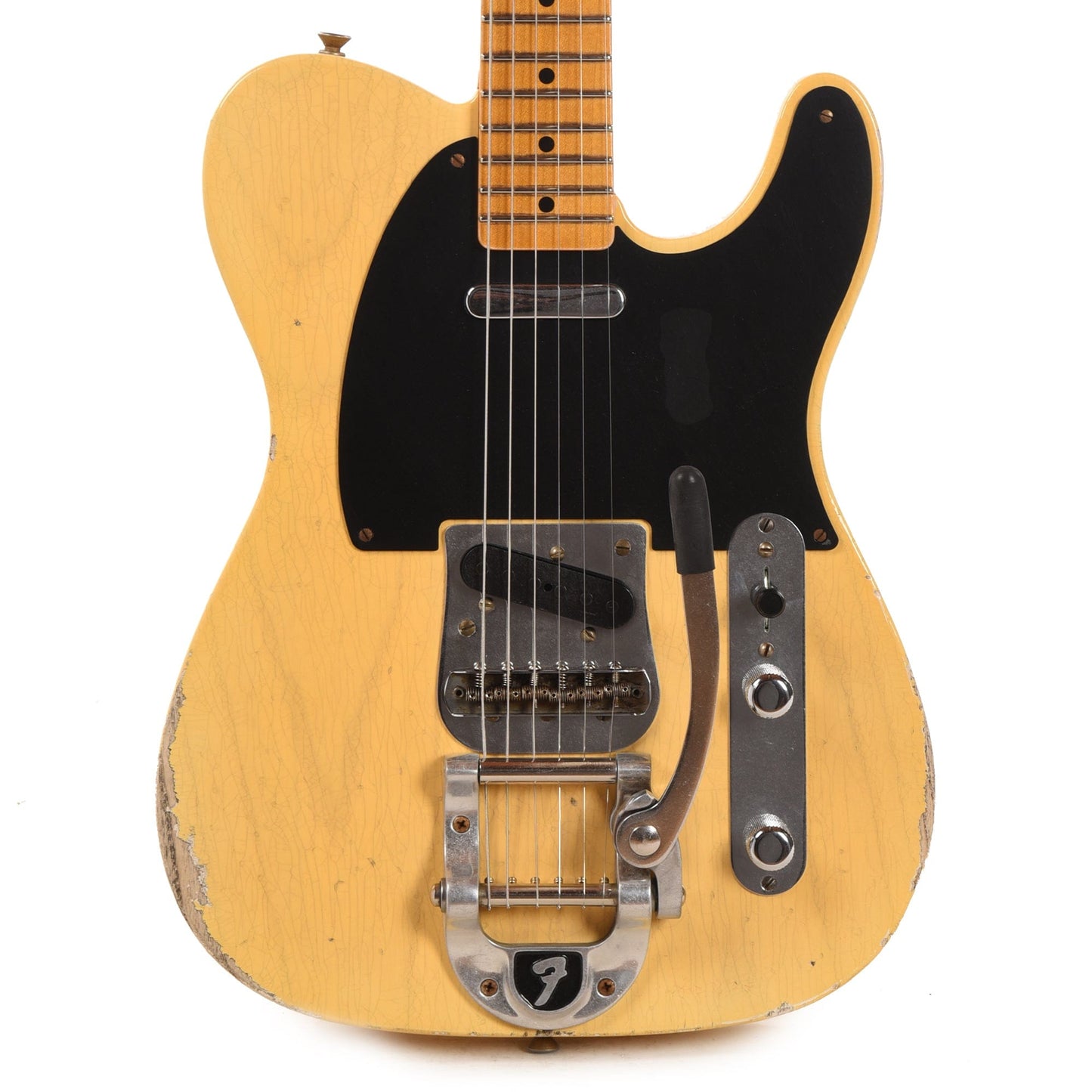 Fender Custom Shop 1952 Telecaster "Chicago Special" Relic Faded/Aged Nocaster Blonde w/Bigsby B5 Electric Guitars / Solid Body