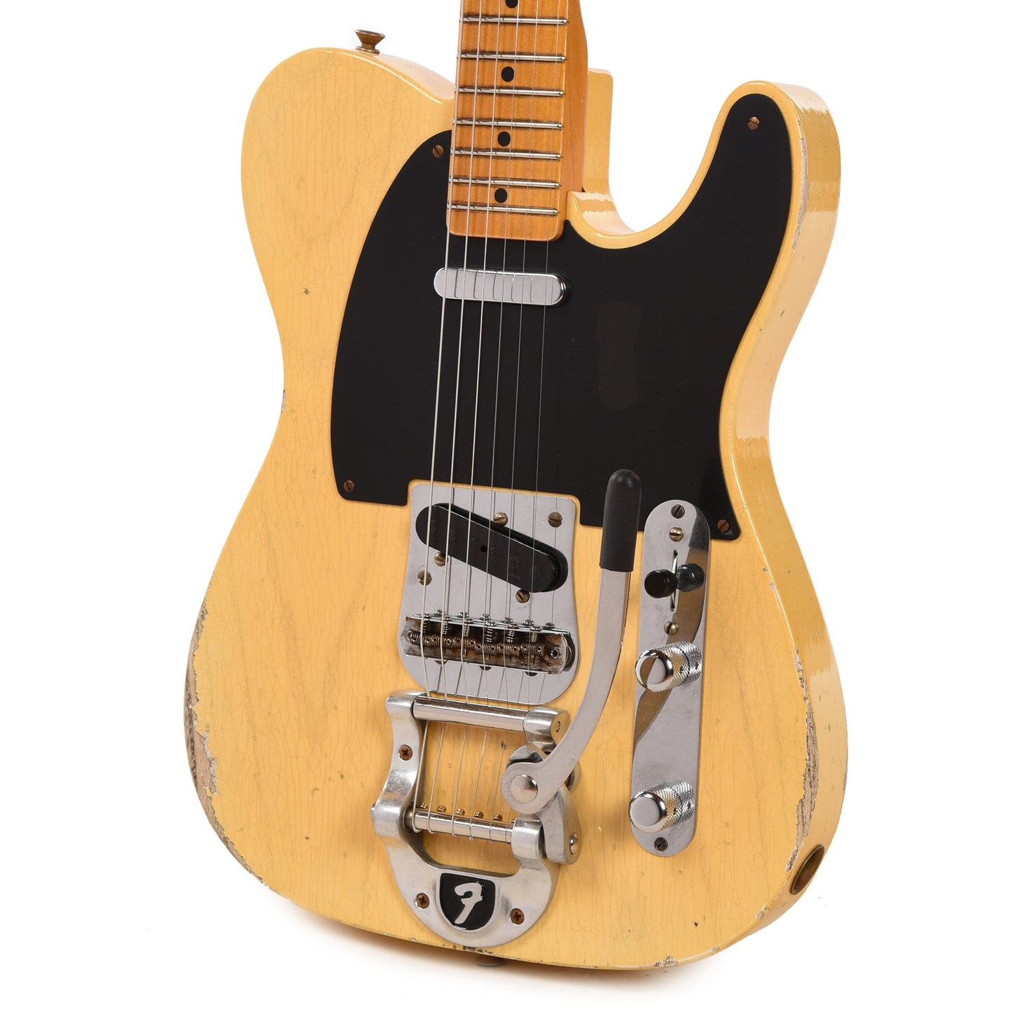 Fender Custom Shop 1952 Telecaster "Chicago Special" Relic Faded/Aged Nocaster Blonde w/Bigsby B5 Electric Guitars / Solid Body
