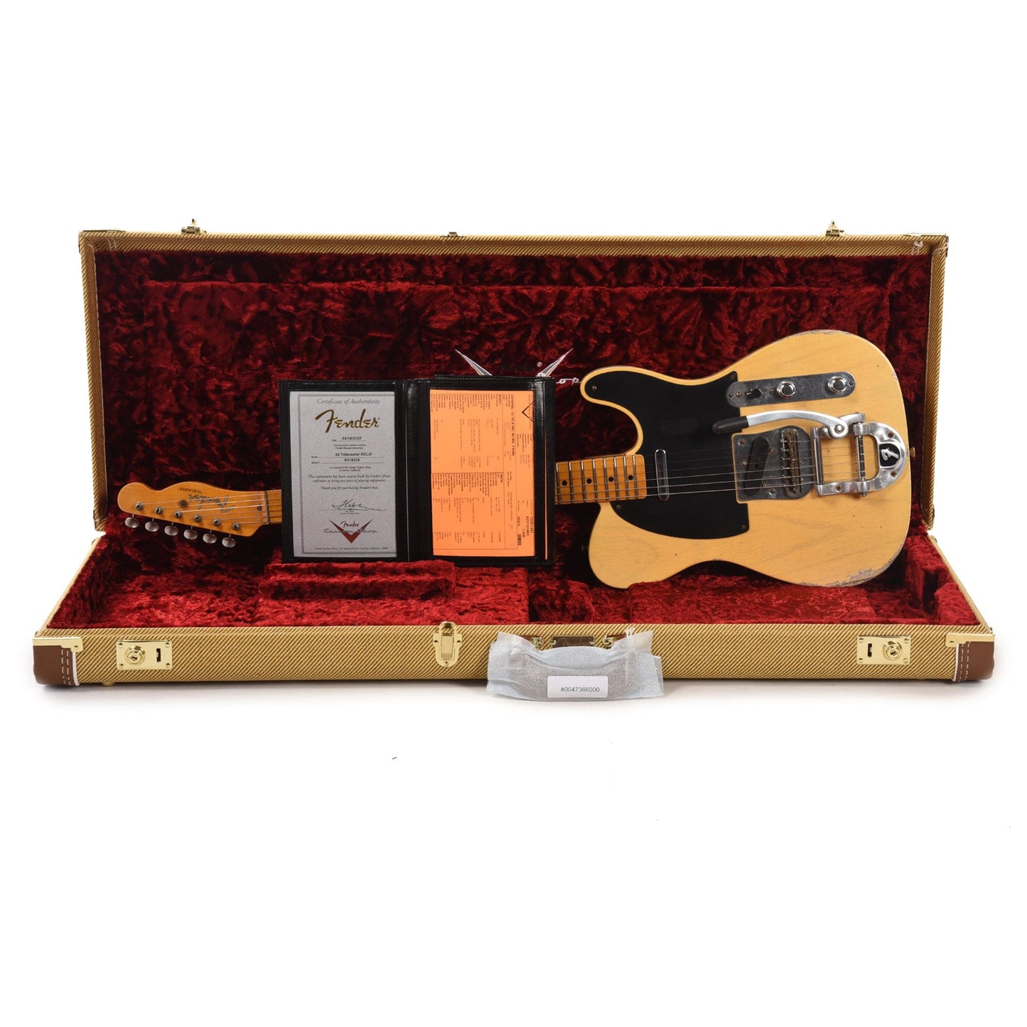 Fender Custom Shop 1952 Telecaster "Chicago Special" Relic Faded/Aged Nocaster Blonde w/Bigsby B5 Electric Guitars / Solid Body