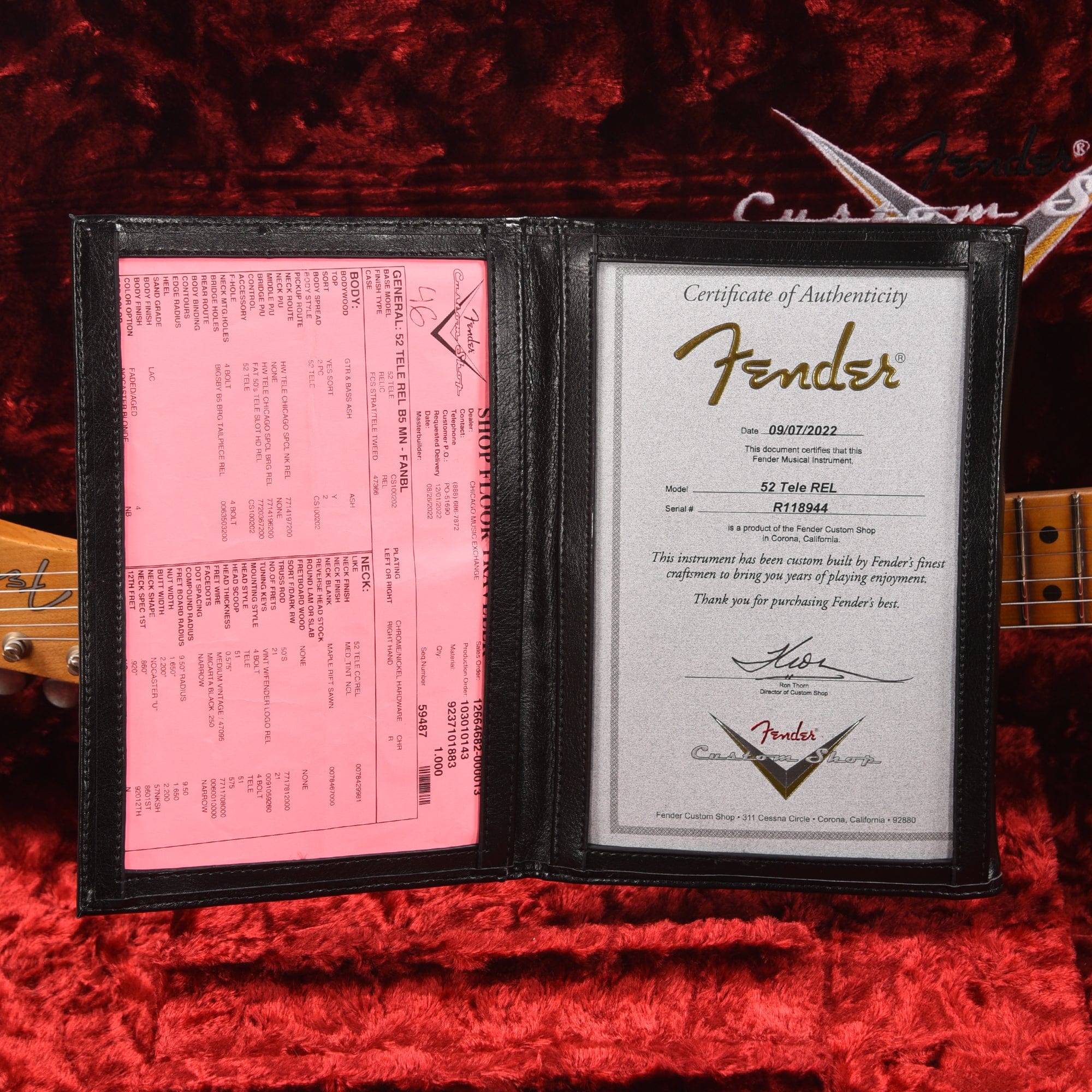 Fender Custom Shop 1952 Telecaster 