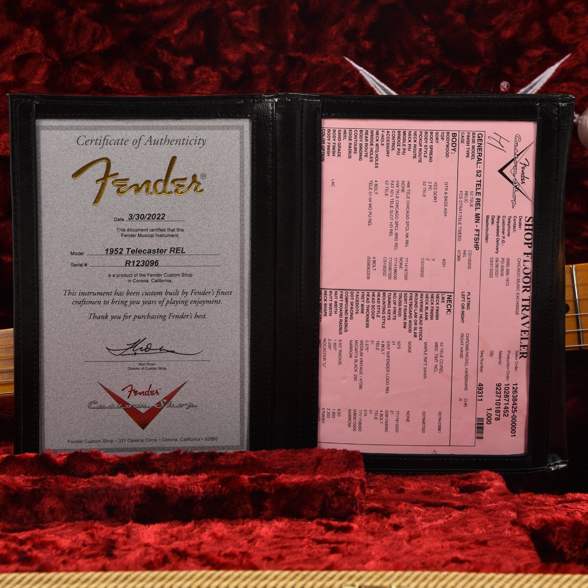 Fender Custom Shop 1952 Telecaster "Chicago Special" Relic Faded Trans Shell Pink Electric Guitars / Solid Body