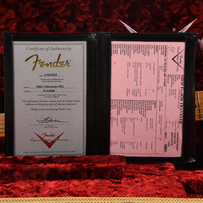 Fender Custom Shop 1952 Telecaster "Chicago Special" Relic Faded Trans Shell Pink Electric Guitars / Solid Body