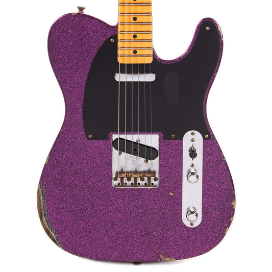 Fender Custom Shop 1952 Telecaster "Chicago Special" Relic Magenta Sparkle Electric Guitars / Solid Body