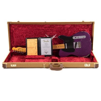 Fender Custom Shop 1952 Telecaster "Chicago Special" Relic Magenta Sparkle Electric Guitars / Solid Body