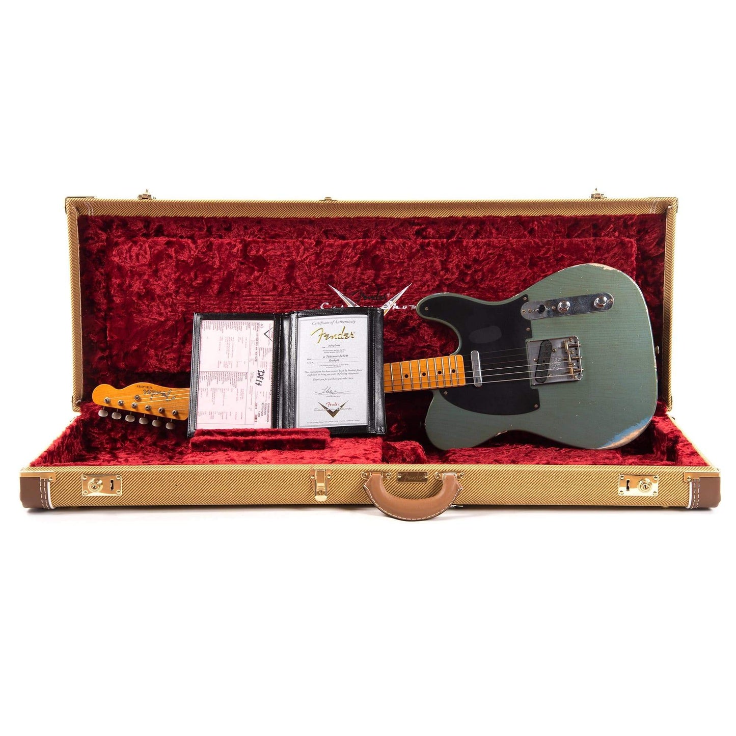 Fender Custom Shop 1952 Telecaster "Chicago Special" Relic Super Aged Trans Lake Placid Blue Electric Guitars / Solid Body
