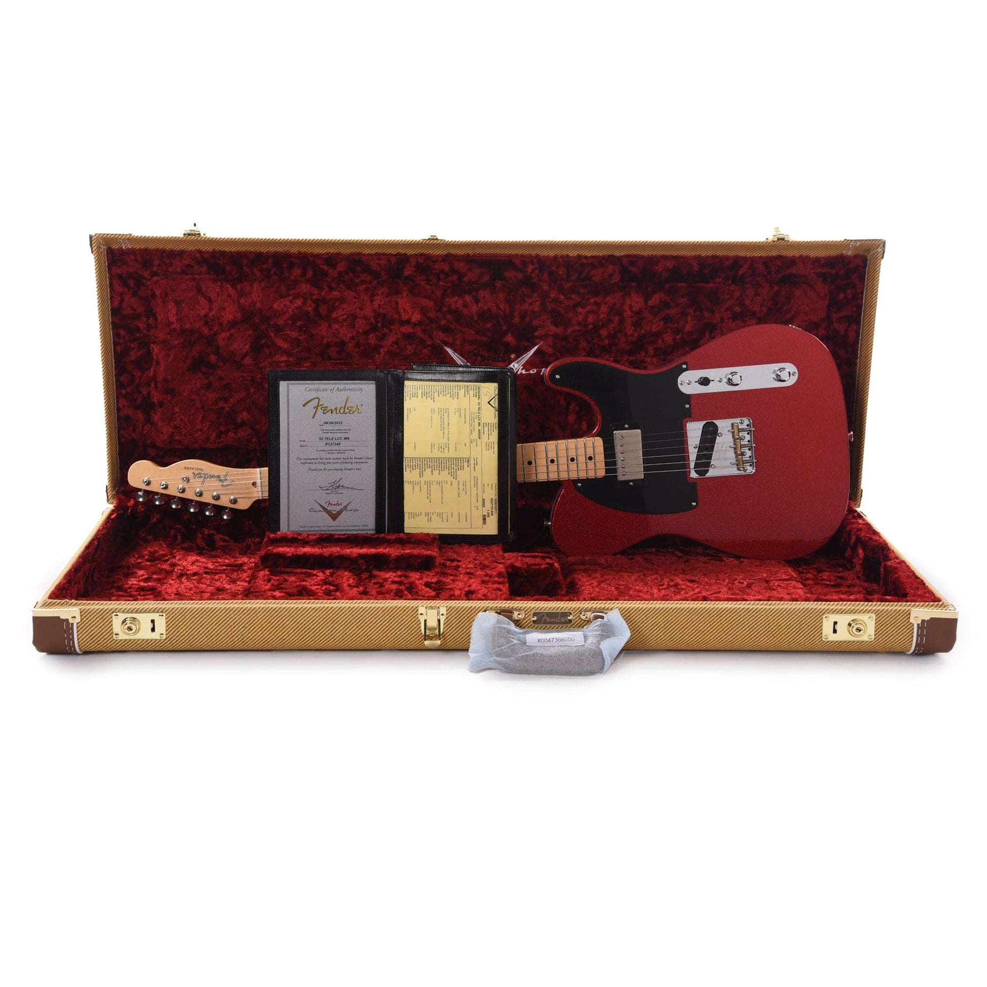 Fender Custom Shop 1952 Telecaster HS "Chicago Special" DCC Aged Red Sparkle w/Duncan Antiquity Electric Guitars / Solid Body