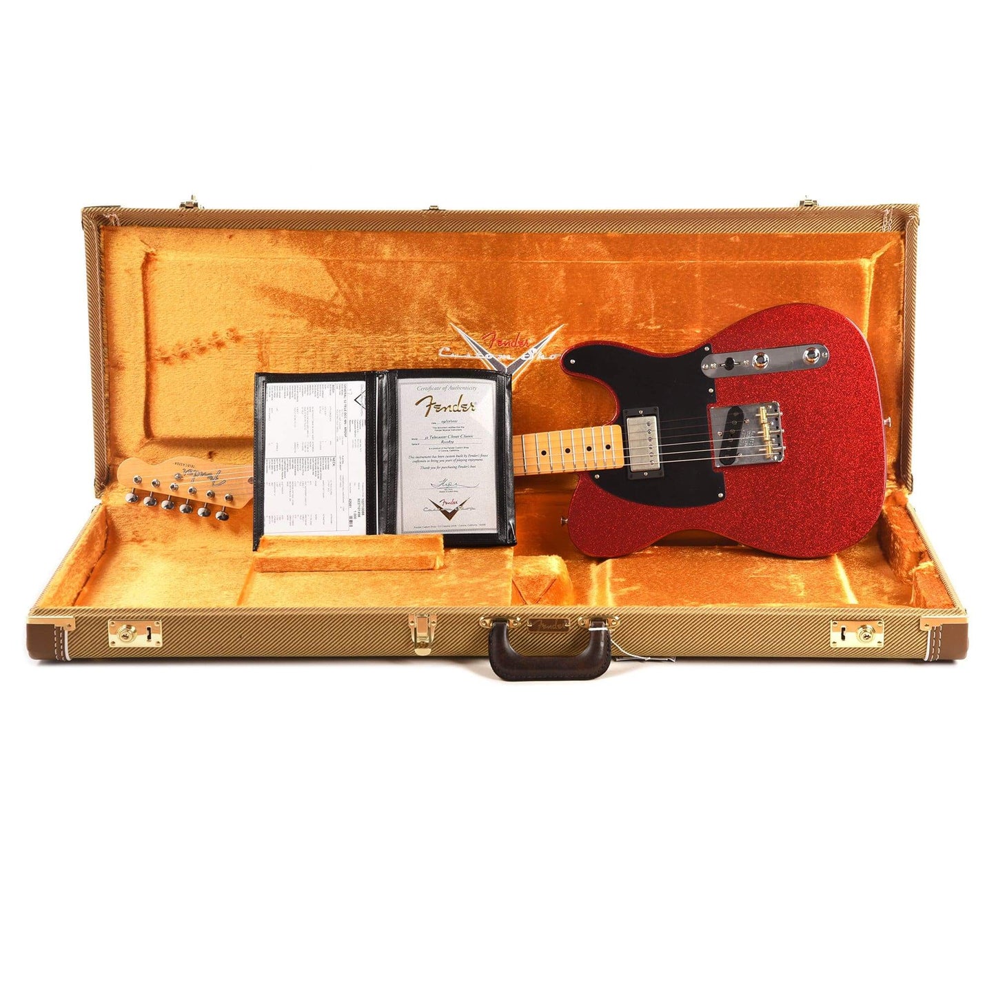 Fender Custom Shop 1952 Telecaster HS "Chicago Special" Deluxe Closet Classic Aged Red Sparkle w/Duncan Antiquity Electric Guitars / Solid Body