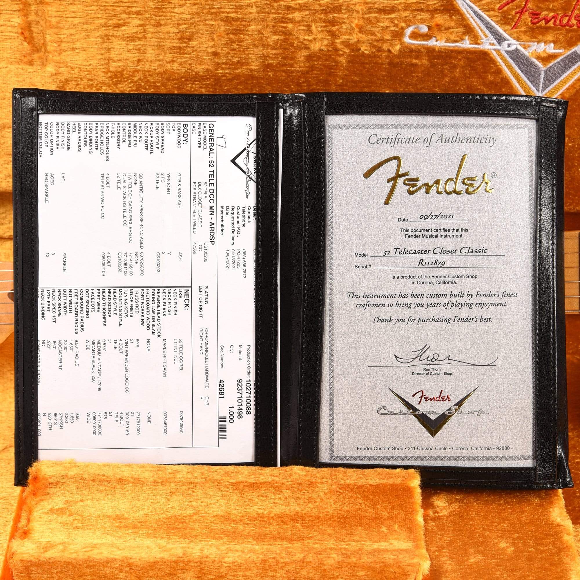 Fender Custom Shop 1952 Telecaster HS 