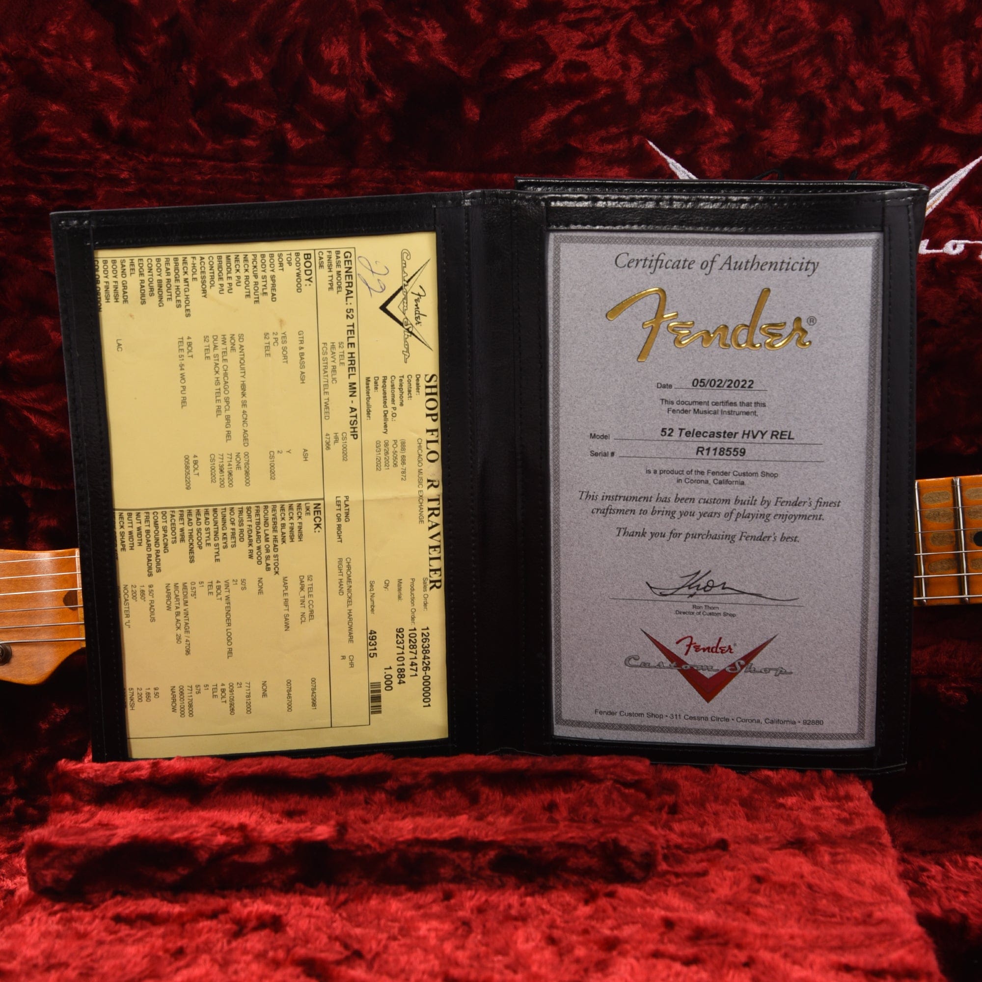Fender Custom Shop 1952 Telecaster HS 