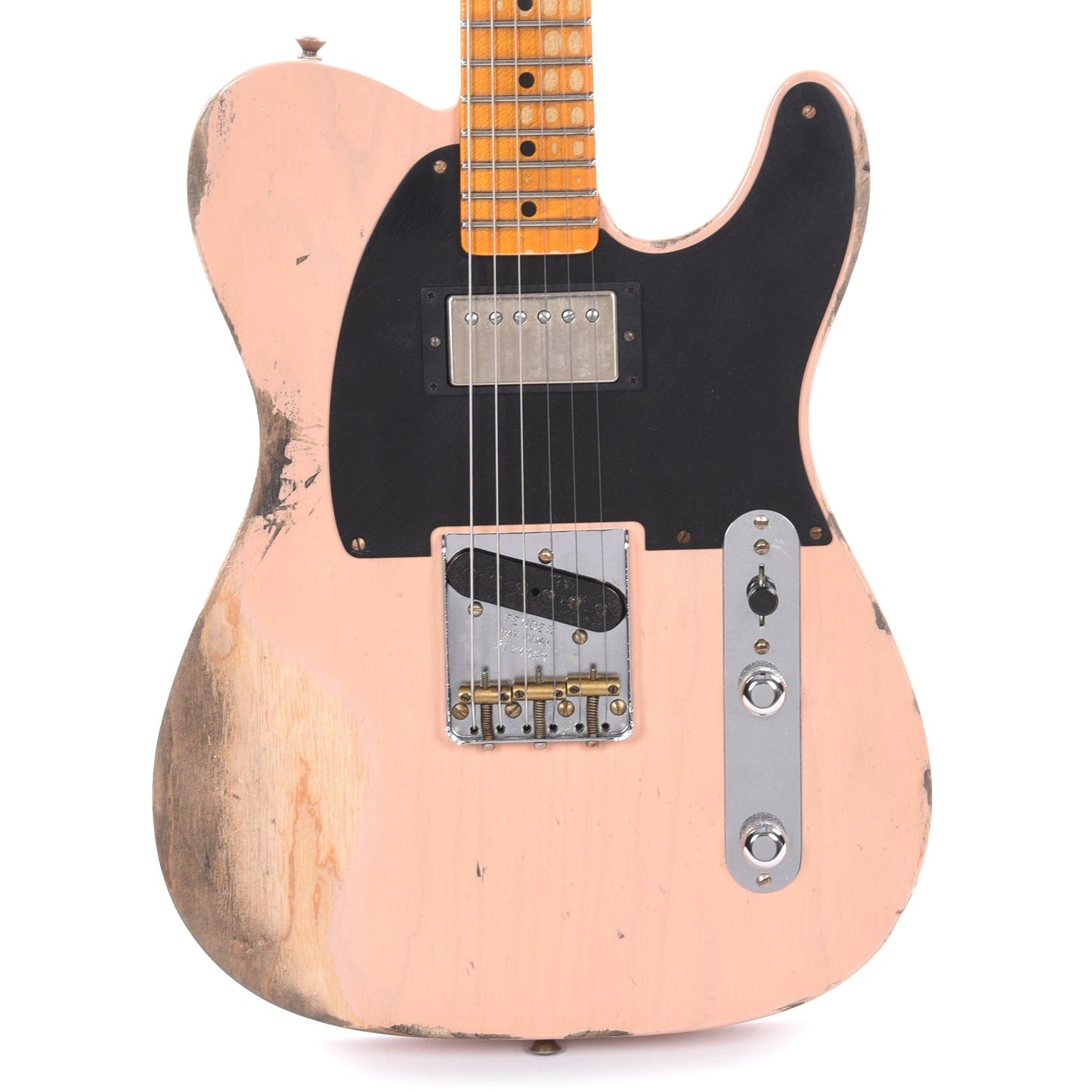 Fender Custom Shop 1952 Telecaster HS "Chicago Special" Heavy Relic Aged Trans Shell Pink w/Duncan Antiquity Humbucker Electric Guitars / Solid Body