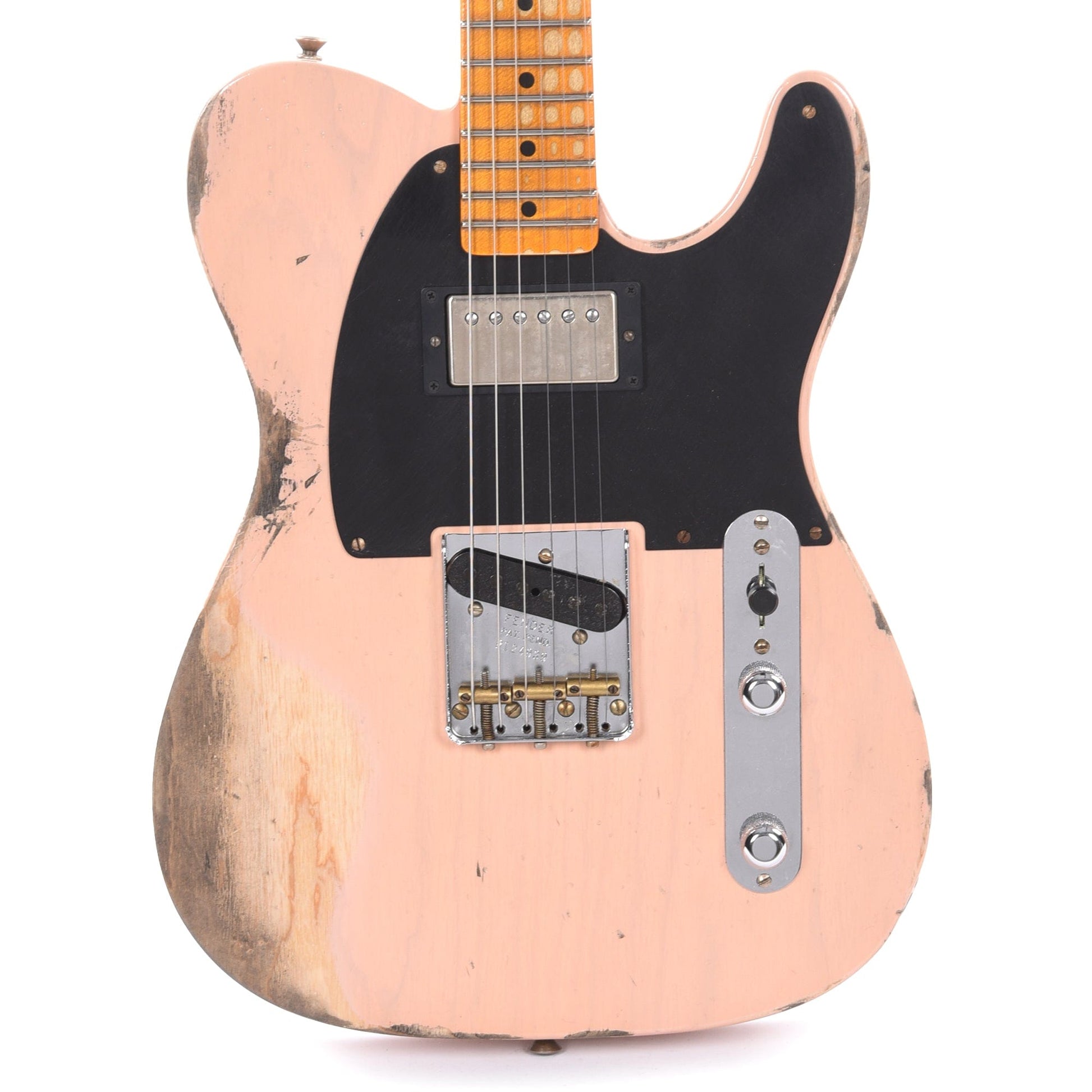 Fender Custom Shop 1952 Telecaster HS "Chicago Special" Heavy Relic Aged Trans Shell Pink w/Duncan Antiquity Humbucker Electric Guitars / Solid Body