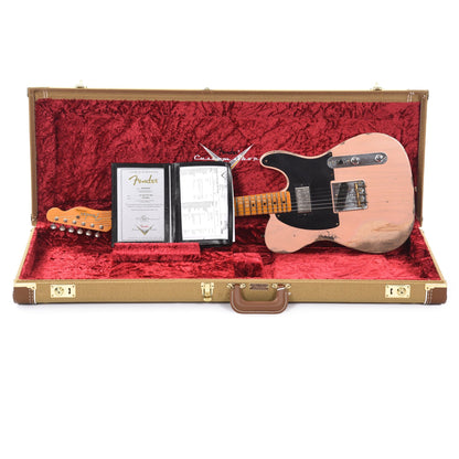 Fender Custom Shop 1952 Telecaster HS "Chicago Special" Heavy Relic Aged Trans Shell Pink w/Duncan Antiquity Humbucker Electric Guitars / Solid Body