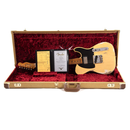 Fender Custom Shop 1952 Telecaster HS "Chicago Special" Heavy Relic Faded/Aged Nocaster Blonde w/Duncan Antiquity Humbucker Electric Guitars / Solid Body
