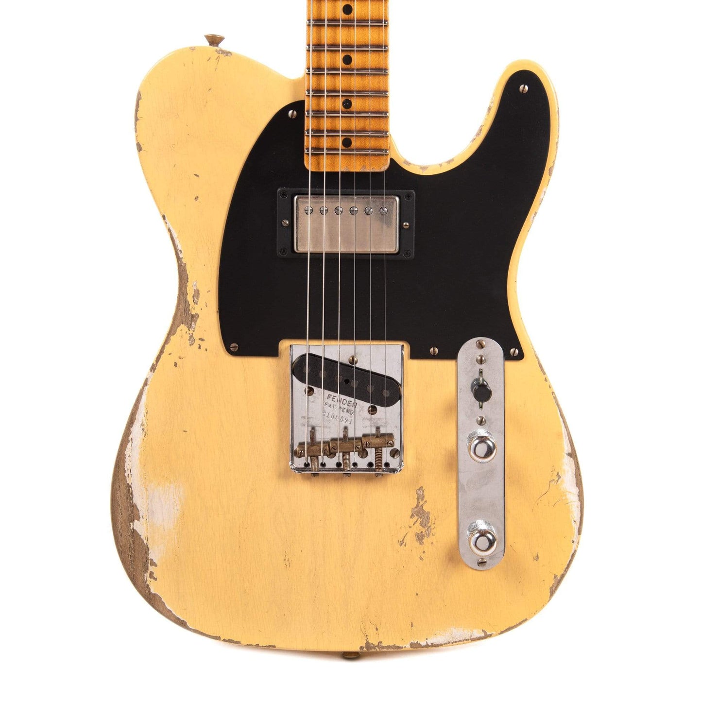 Fender Custom Shop 1952 Telecaster HS "Chicago Special" Heavy Relic Faded/Aged Nocaster Blonde w/Duncan Antiquity Humbucker Electric Guitars / Solid Body