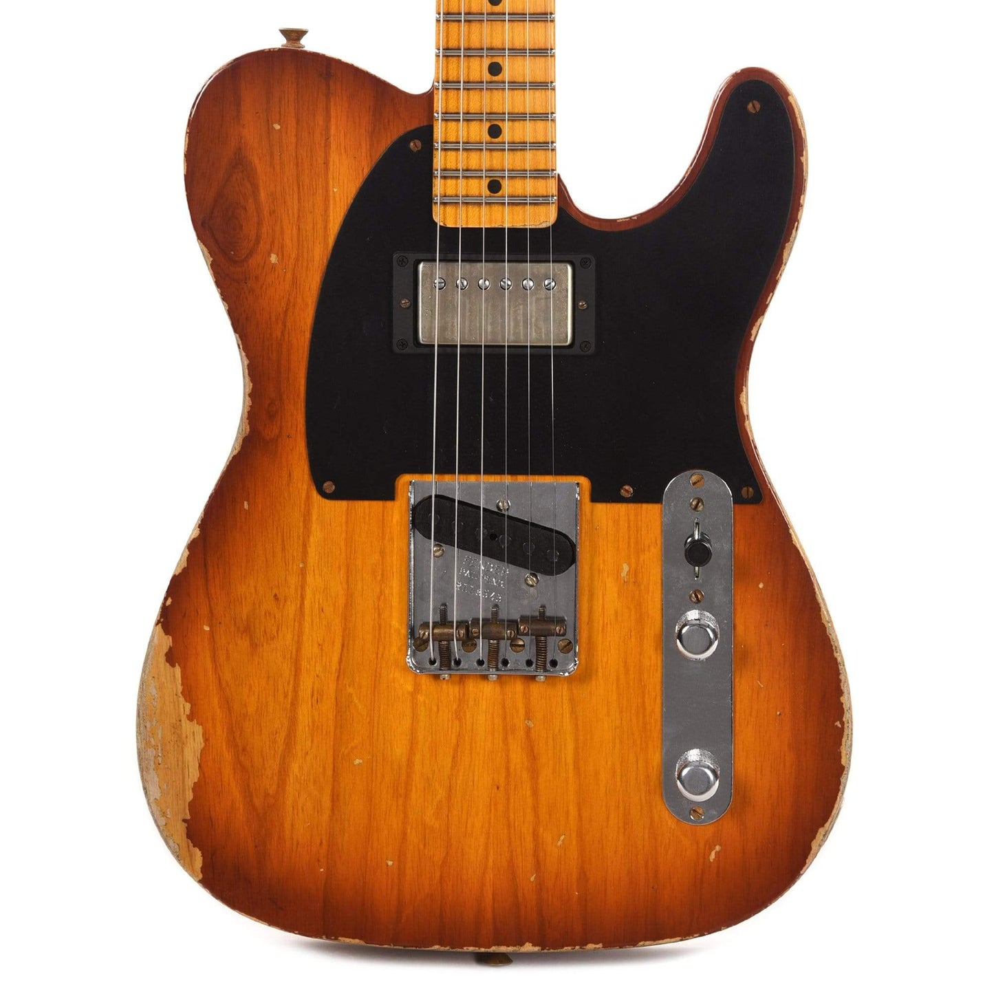 Fender Custom Shop 1952 Telecaster HS "Chicago Special" Heavy Relic Faded/Aged Tobacco Sunburst w/Duncan Antiquity Electric Guitars / Solid Body