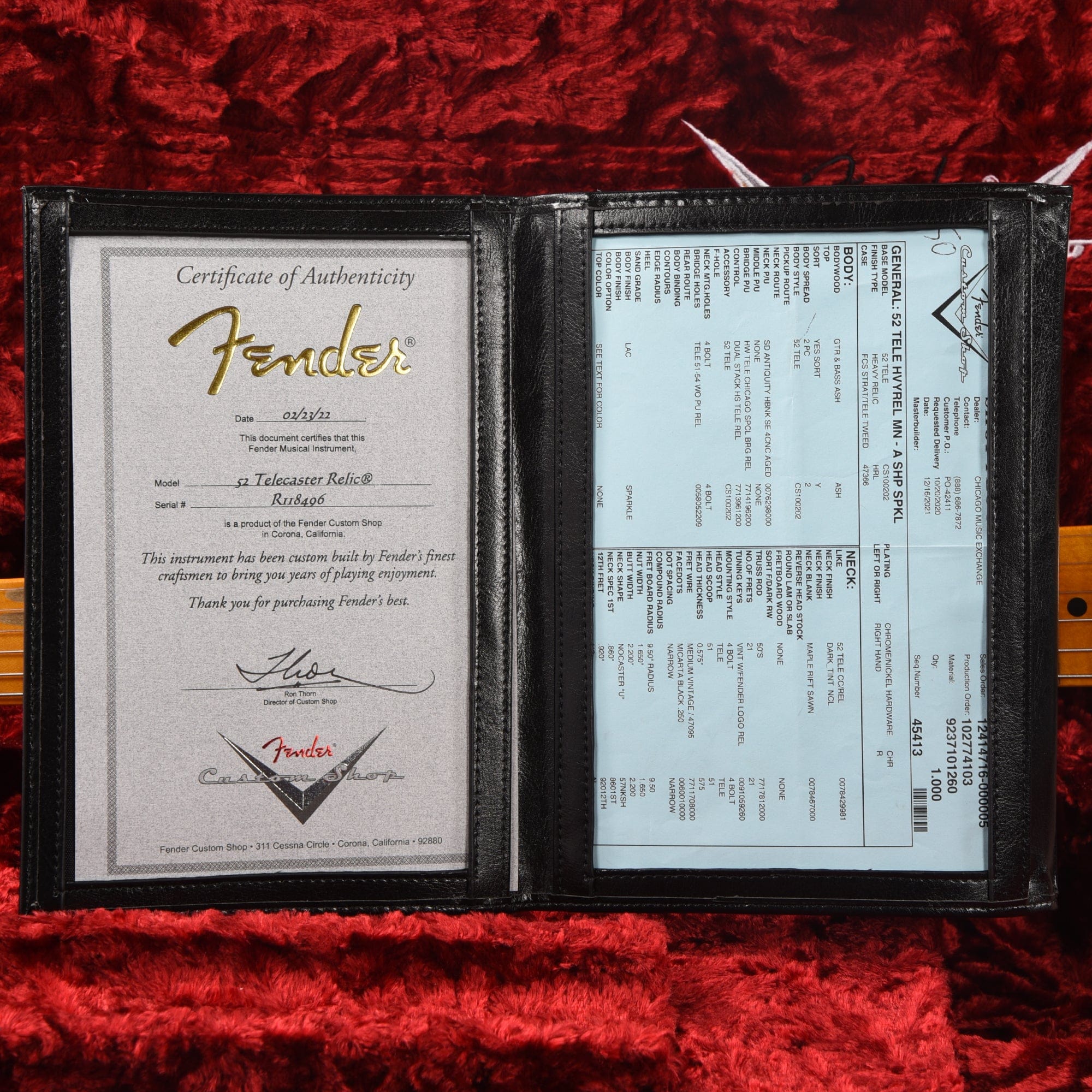 Fender Custom Shop 1952 Telecaster HS 