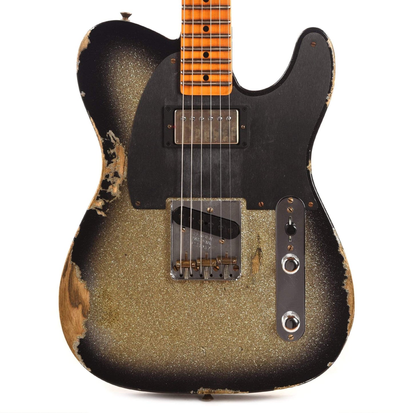 Fender Custom Shop 1952 Telecaster HS "Chicago Special" Heavy Relic Super Aged Silver Burst Sparkle Electric Guitars / Solid Body