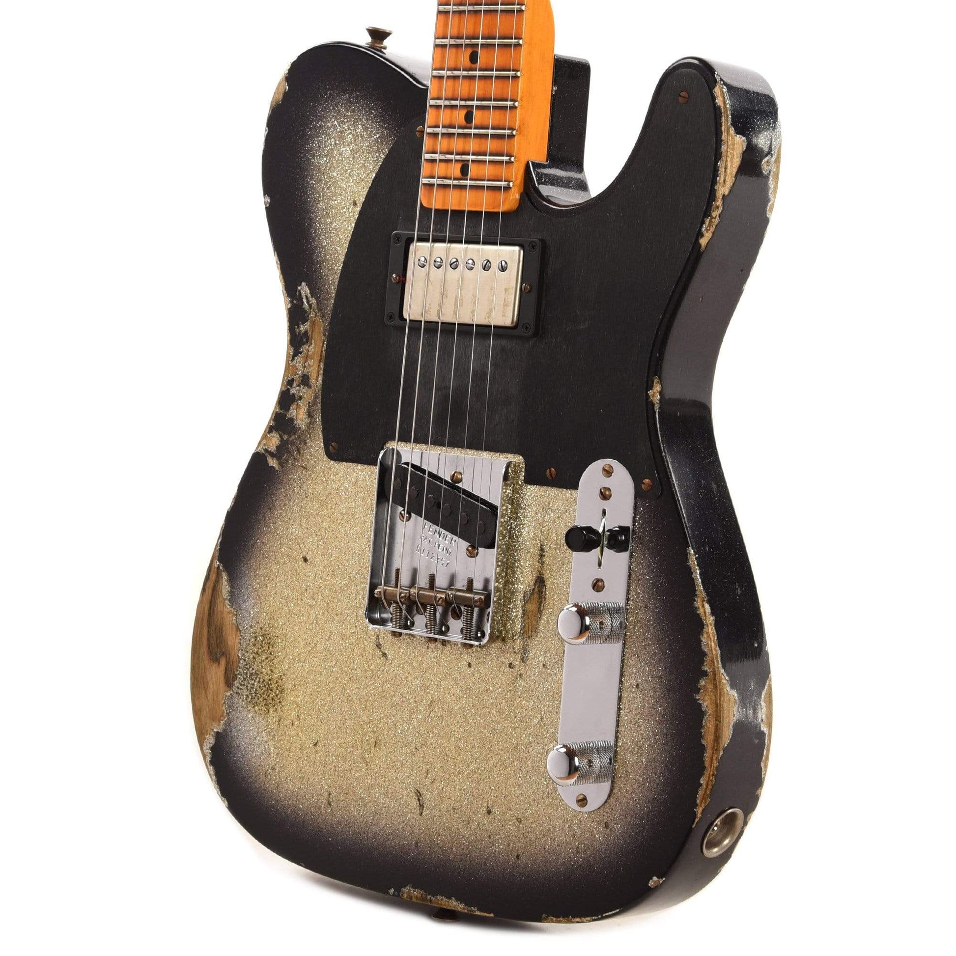 Fender Custom Shop 1952 Telecaster HS "Chicago Special" Heavy Relic Super Aged Silver Burst Sparkle Electric Guitars / Solid Body