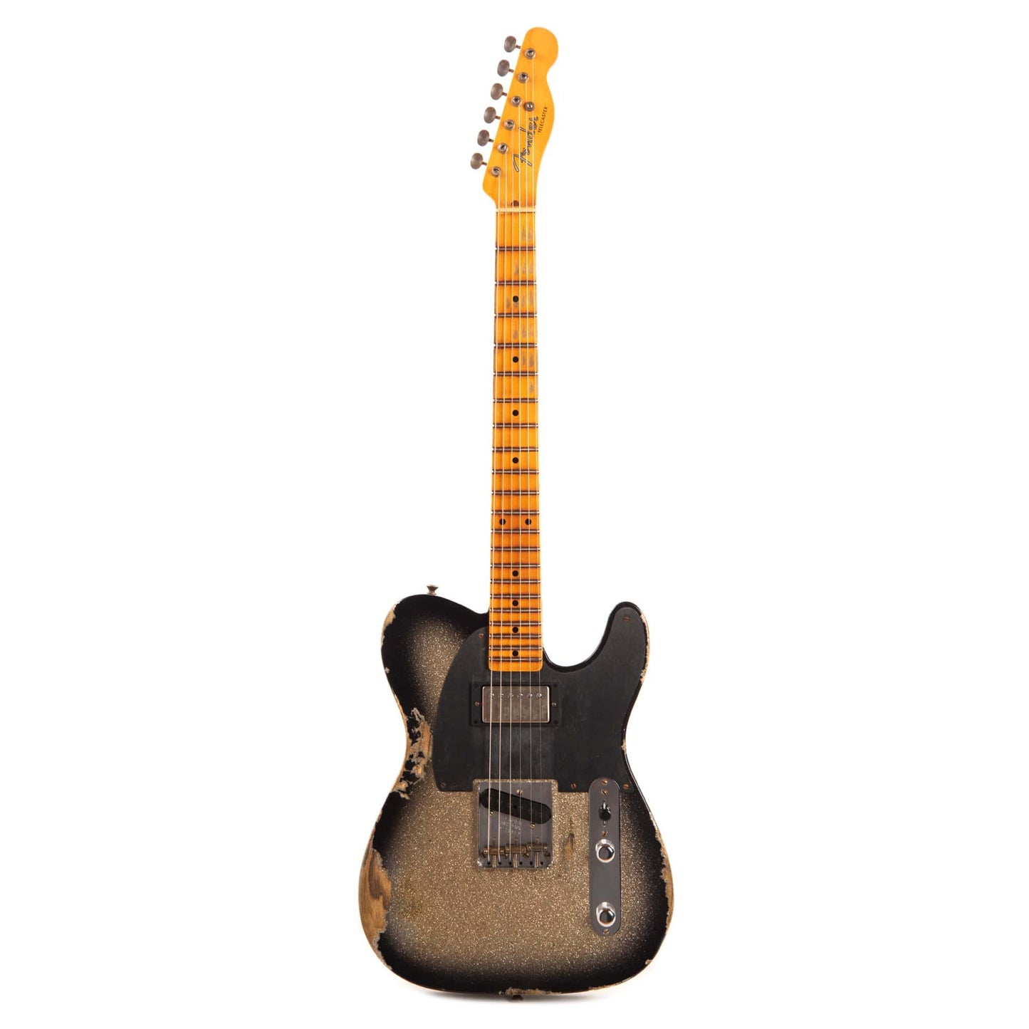 Fender Custom Shop 1952 Telecaster HS "Chicago Special" Heavy Relic Super Aged Silver Burst Sparkle Electric Guitars / Solid Body