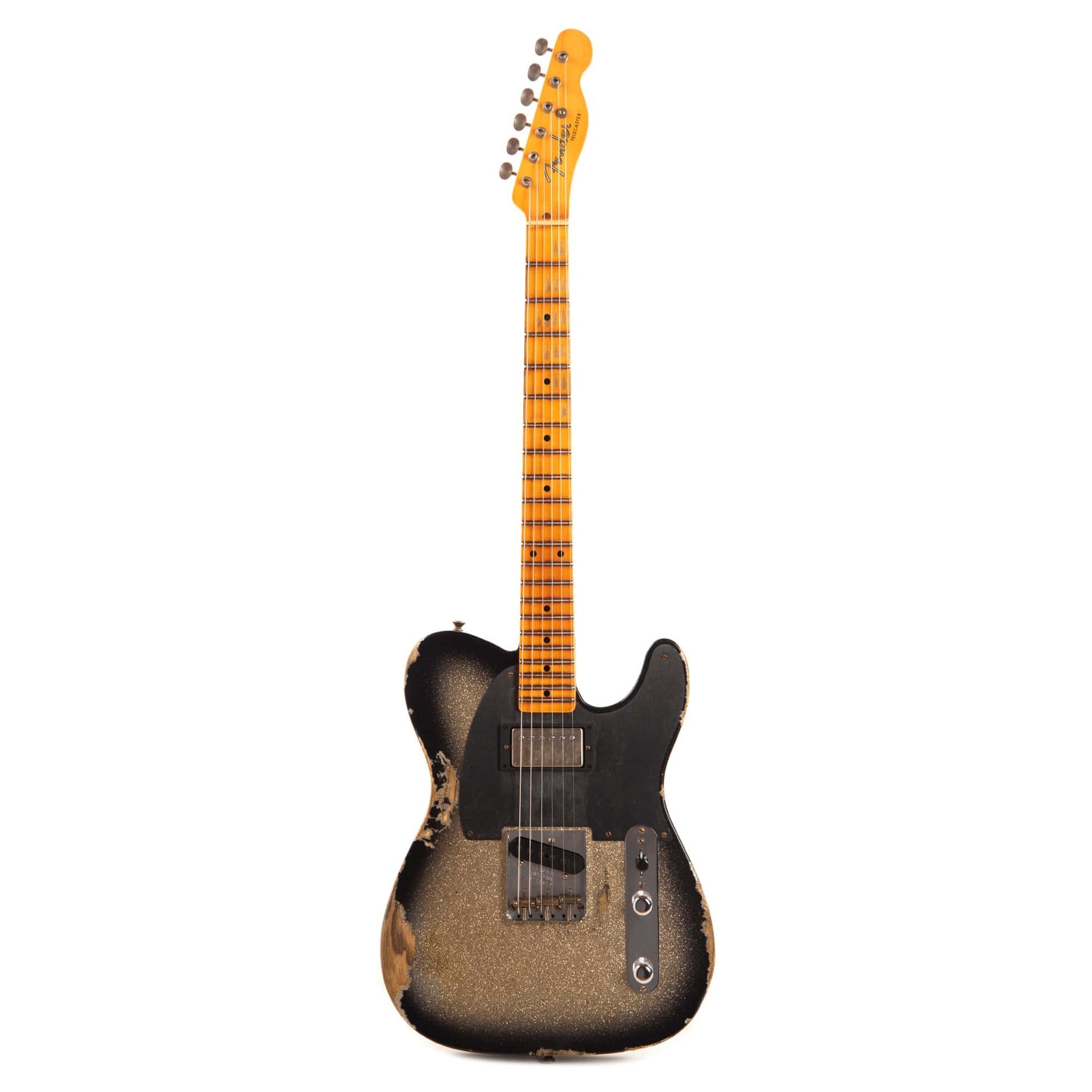 Fender Custom Shop 1952 Telecaster HS "Chicago Special" Heavy Relic Super Aged Silver Burst Sparkle Electric Guitars / Solid Body