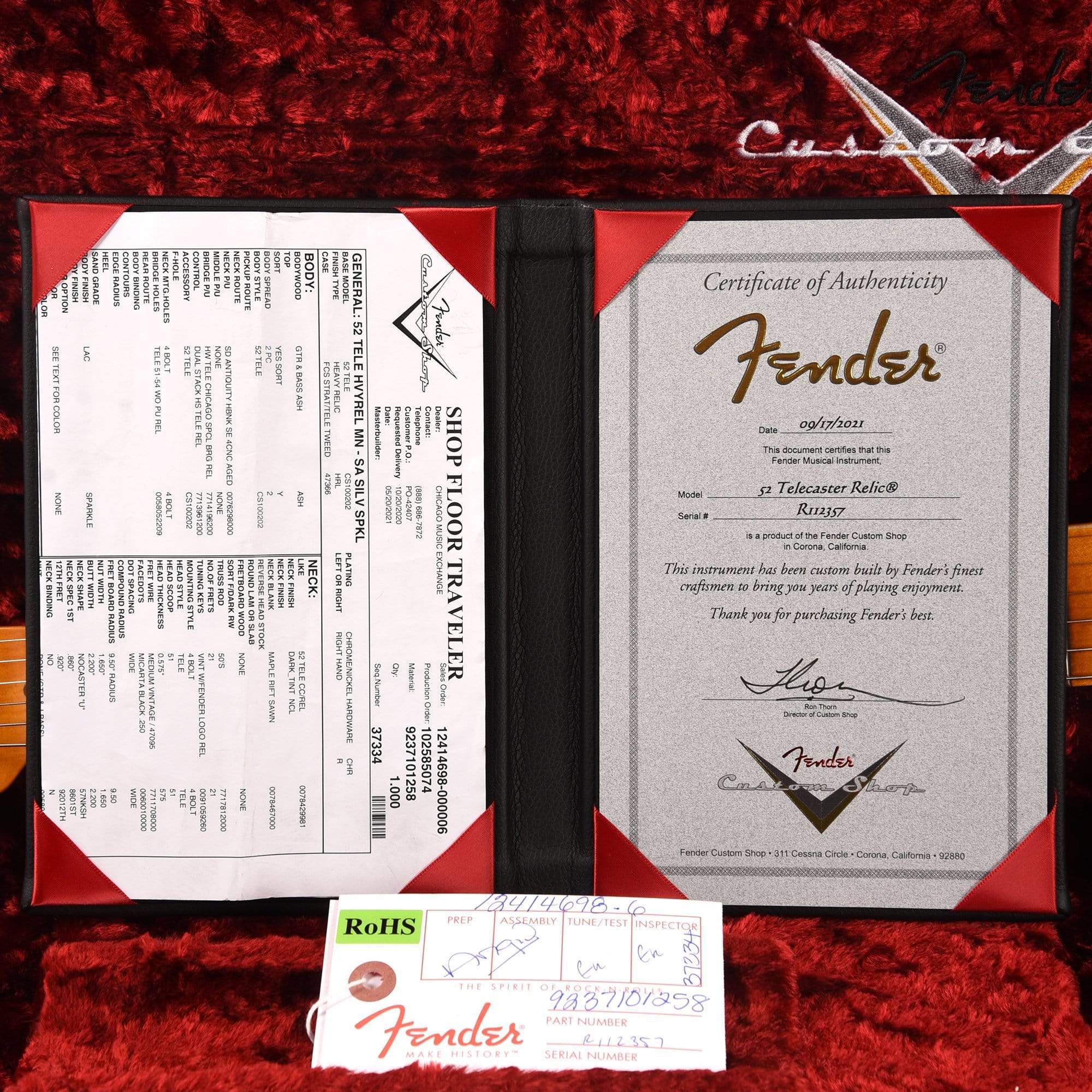 Fender Custom Shop 1952 Telecaster HS 