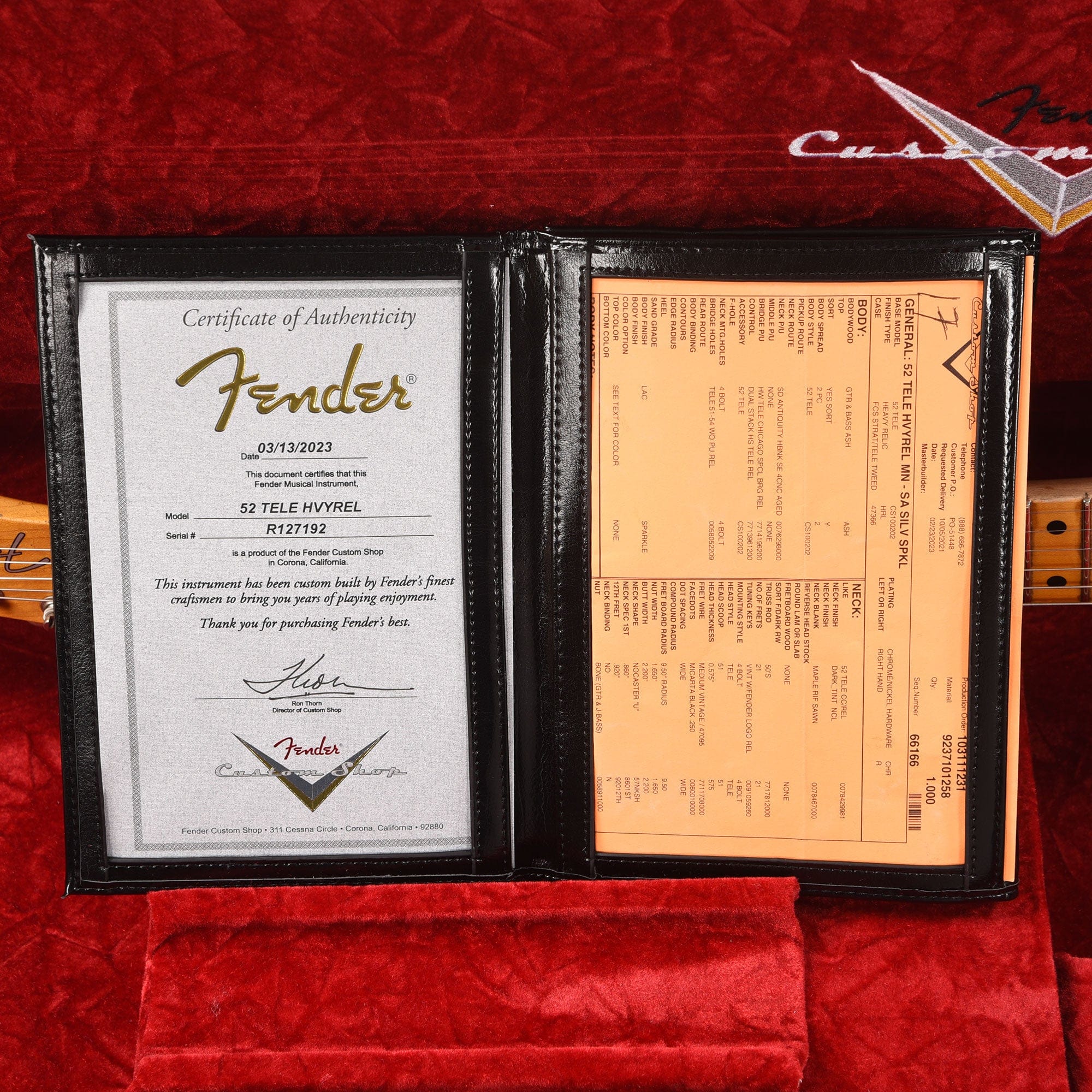 Fender Custom Shop 1952 Telecaster HS 