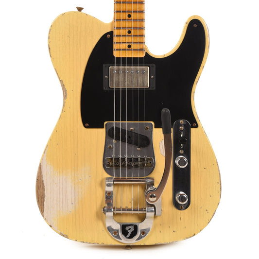 Fender Custom Shop 1952 Telecaster HS "Chicago Special" Heavy Relic Super Faded Nocaster Blonde w/Bigsby B5 & Duncan Antiquity Humbucker Electric Guitars / Solid Body