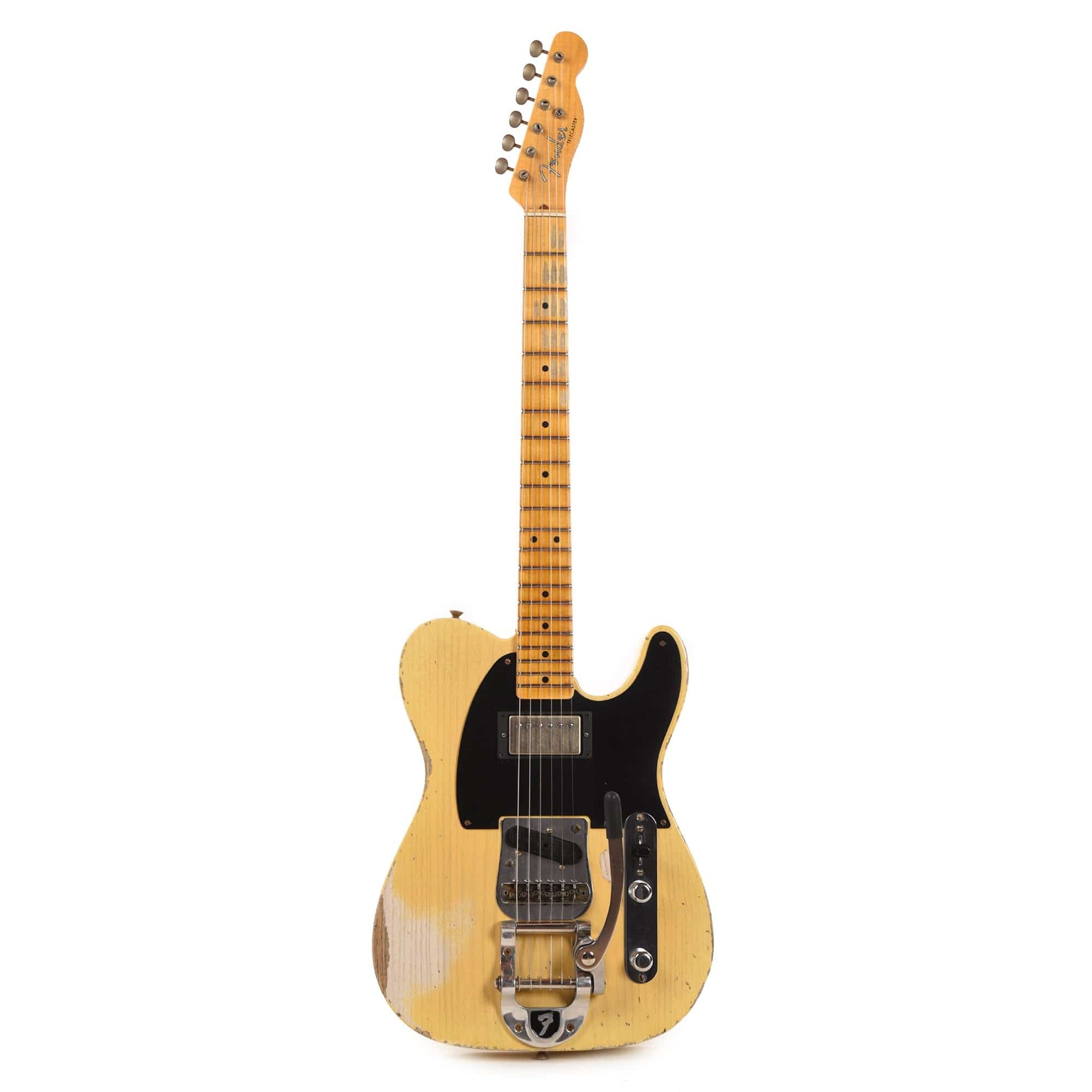 Fender Custom Shop 1952 Telecaster HS "Chicago Special" Heavy Relic Super Faded Nocaster Blonde w/Bigsby B5 & Duncan Antiquity Humbucker Electric Guitars / Solid Body